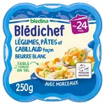 Blédina BLEDINA Blédichef assiette légumes pâtes et cabillaud dès 24 mois