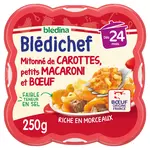 Blédina BLEDINA Blédichef assiette carottes macaronis et boeuf dès 24 mois