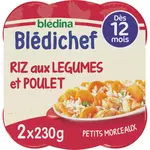 Blédina BLEDINA Blédichef assiette légumes riz poulet dès 12 mois