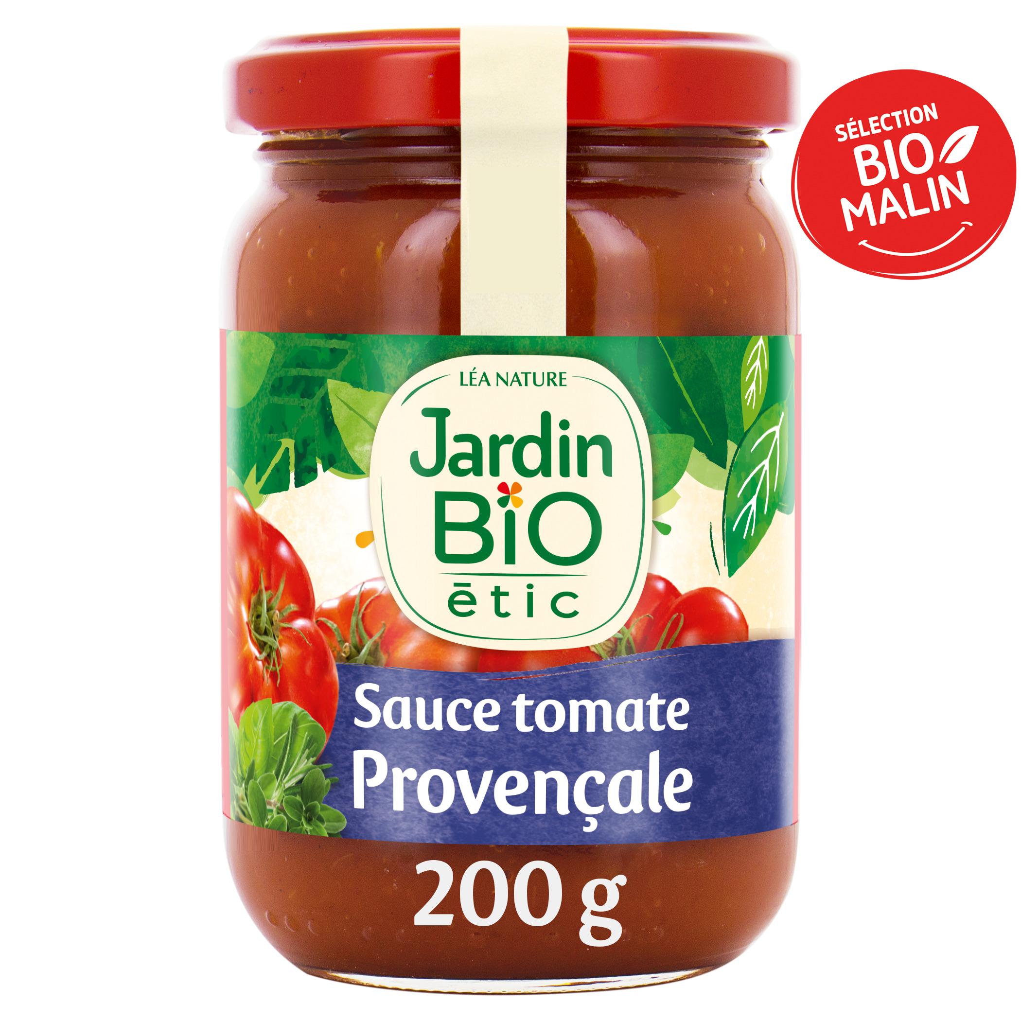 Voir la diapositive 3 : JARDIN BIO ETIC Sauce tomate provençale en bocal 200g