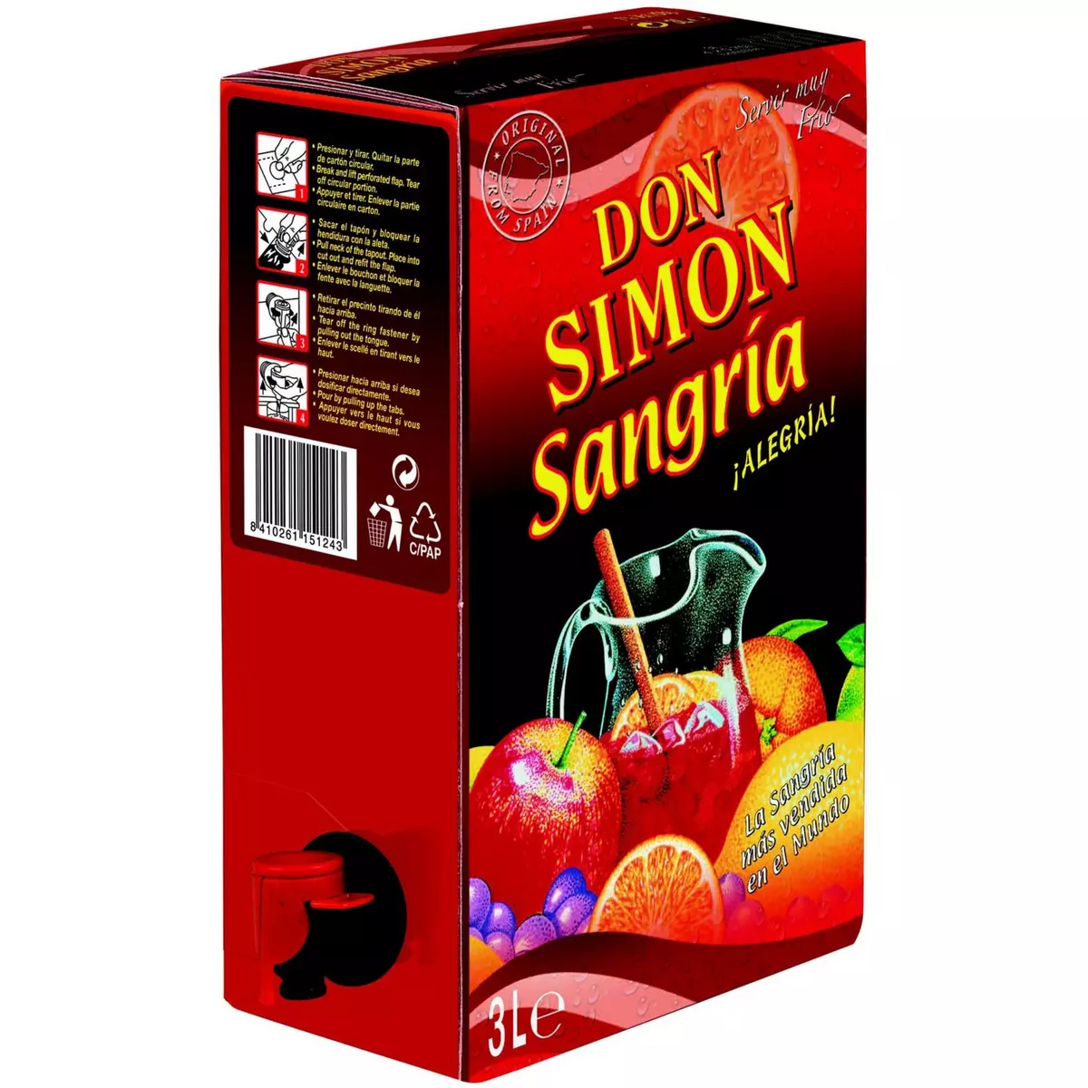 DON SIMON Sangria rouge 7% 3l