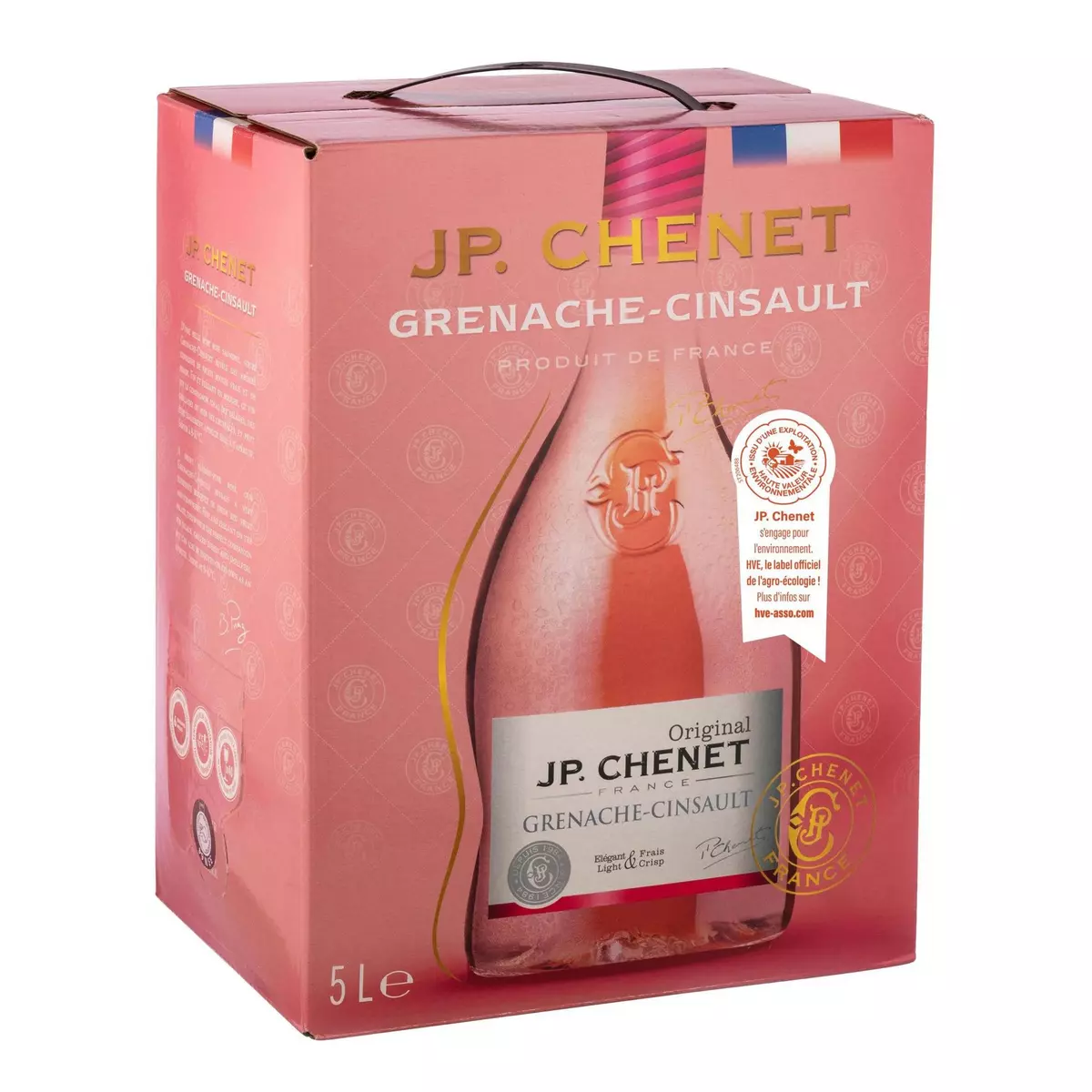 IGP Pays-d'Oc J.P Chenet grenache-cinsault rosé bib Grand format 5l