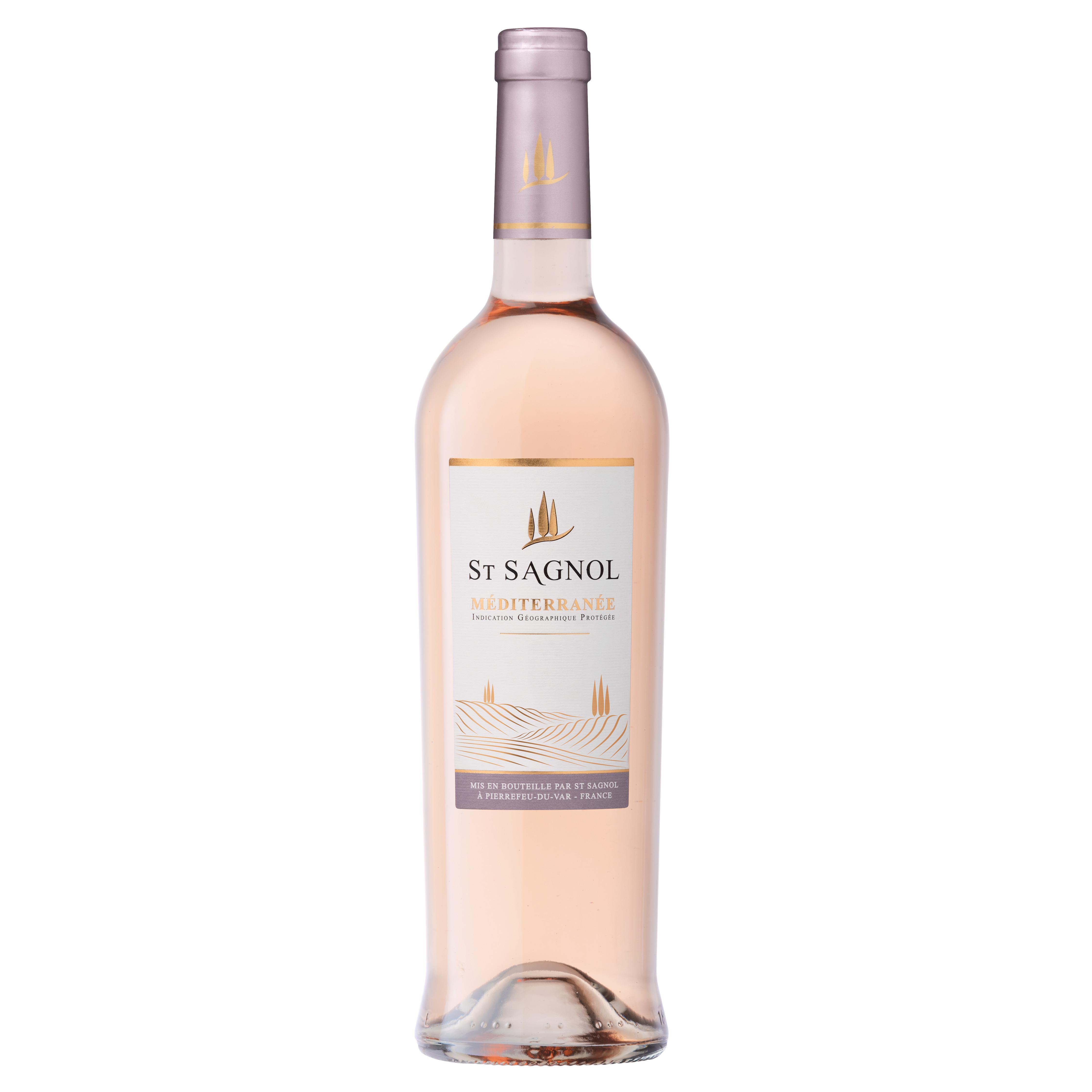Voir la diapositive 2 : IGP Méditerranée Saint Sagnol rosé 75cl