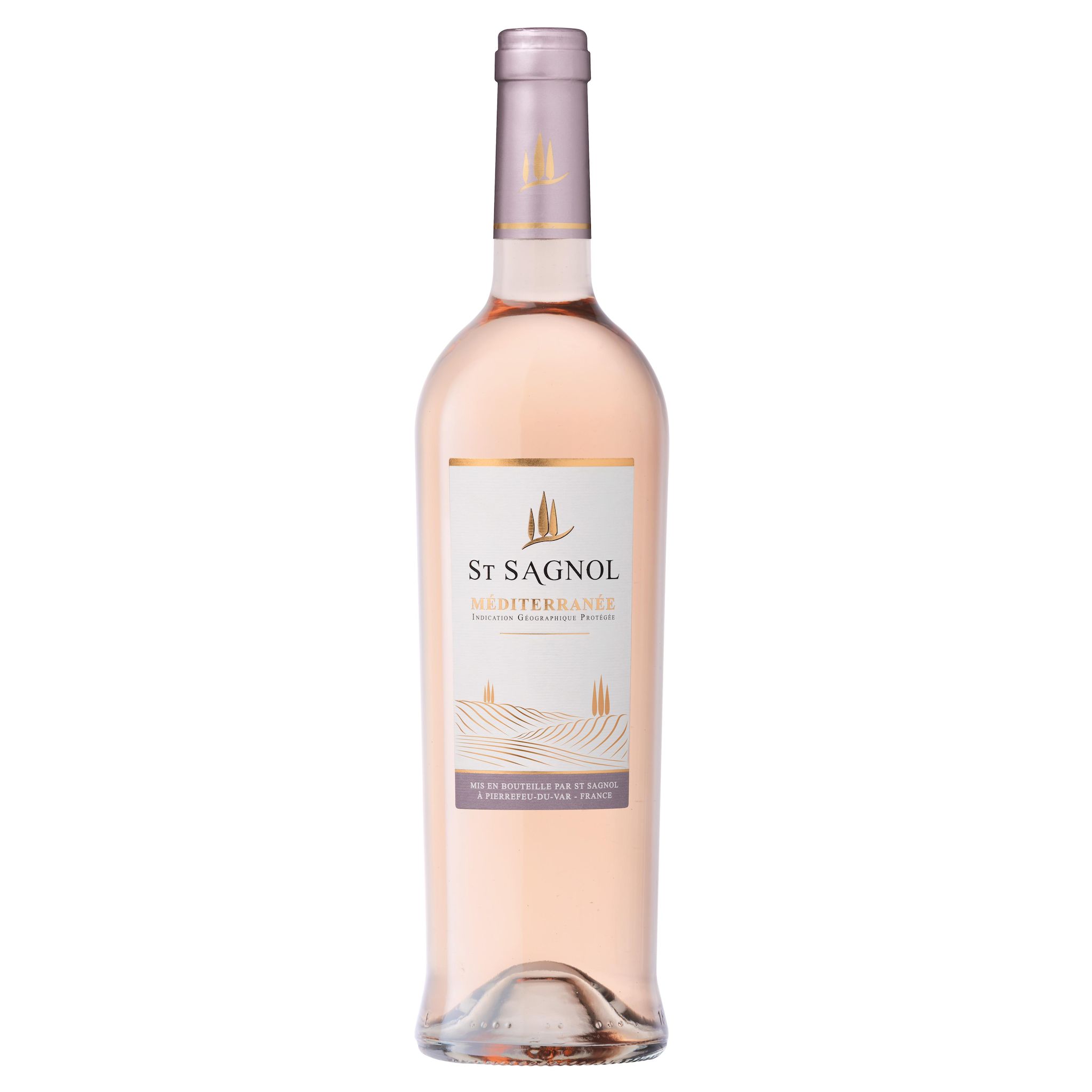 Voir la diapositive 2 : IGP Méditerranée Saint Sagnol rosé 75cl