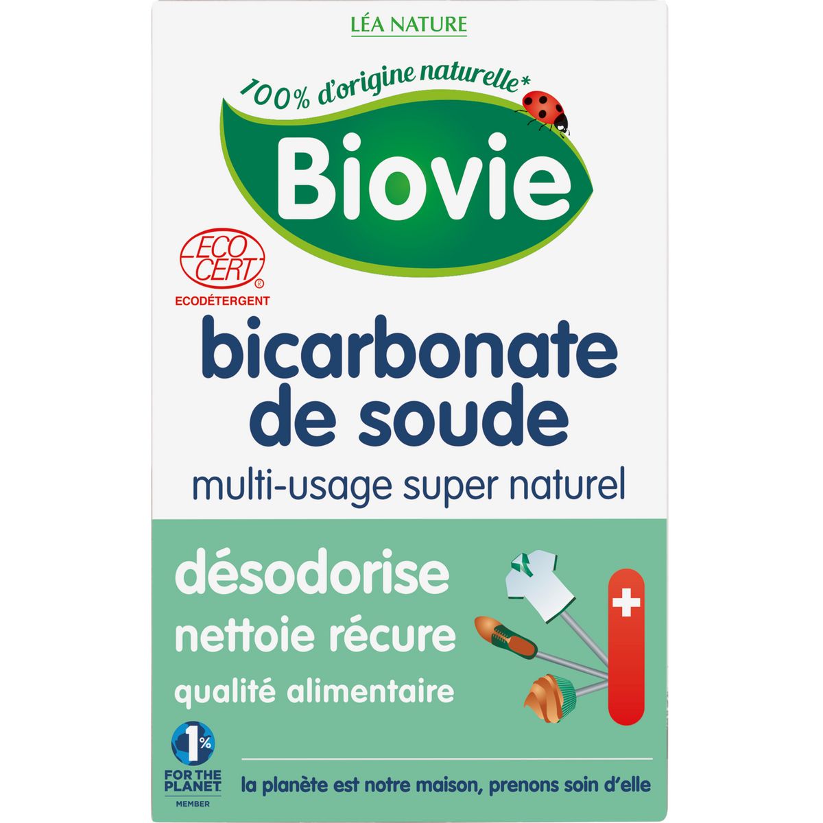 BIOVIE Bicarbonate de soude multi-usages écologique 500g