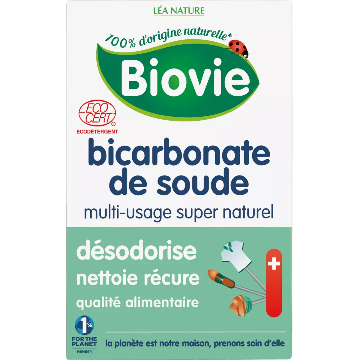 BIOVIE Bicarbonate de soude multi-usage écologique 500g
