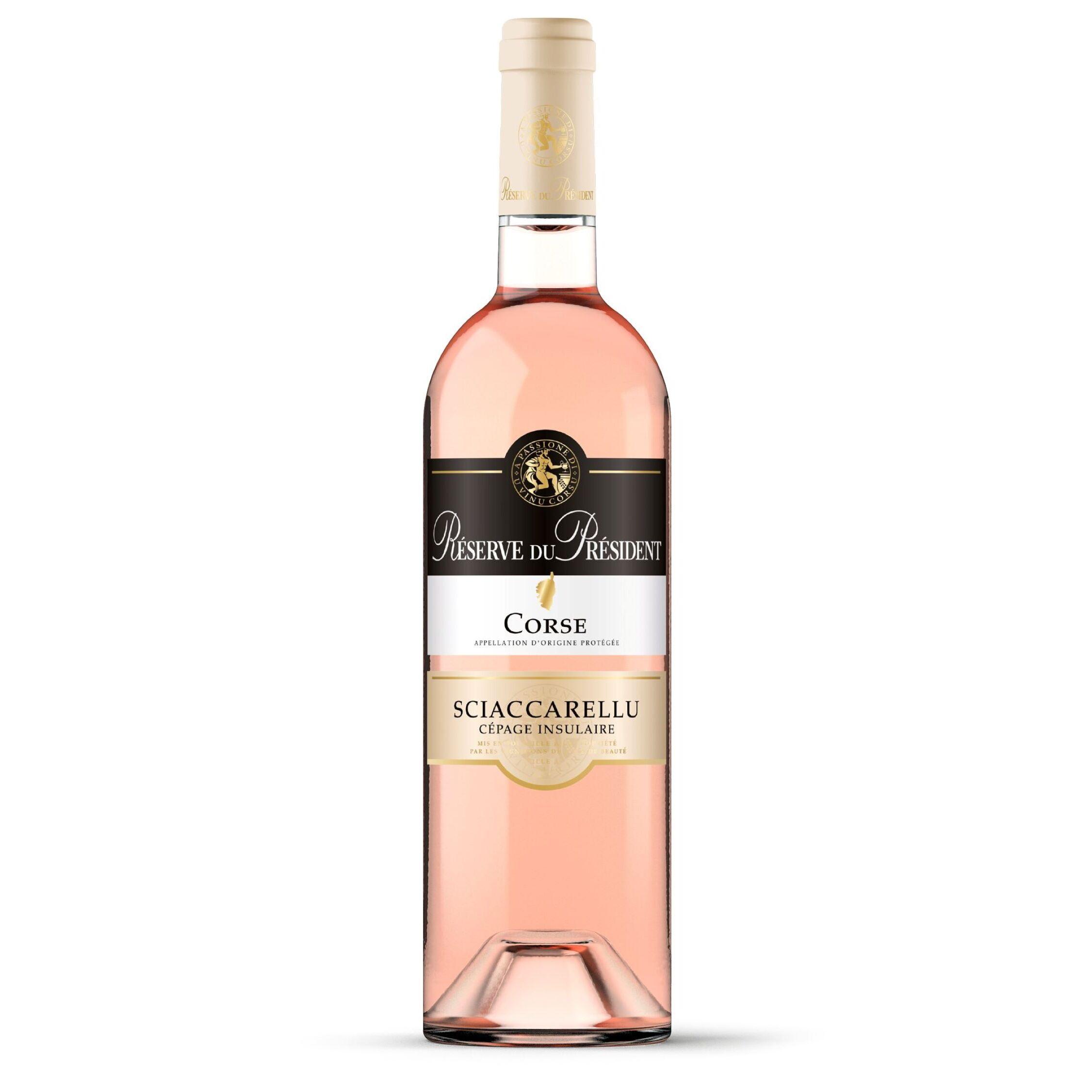 Voir la diapositive 2 : AOP Corse Réserve du Président Sciaccrellu rosé 75cl