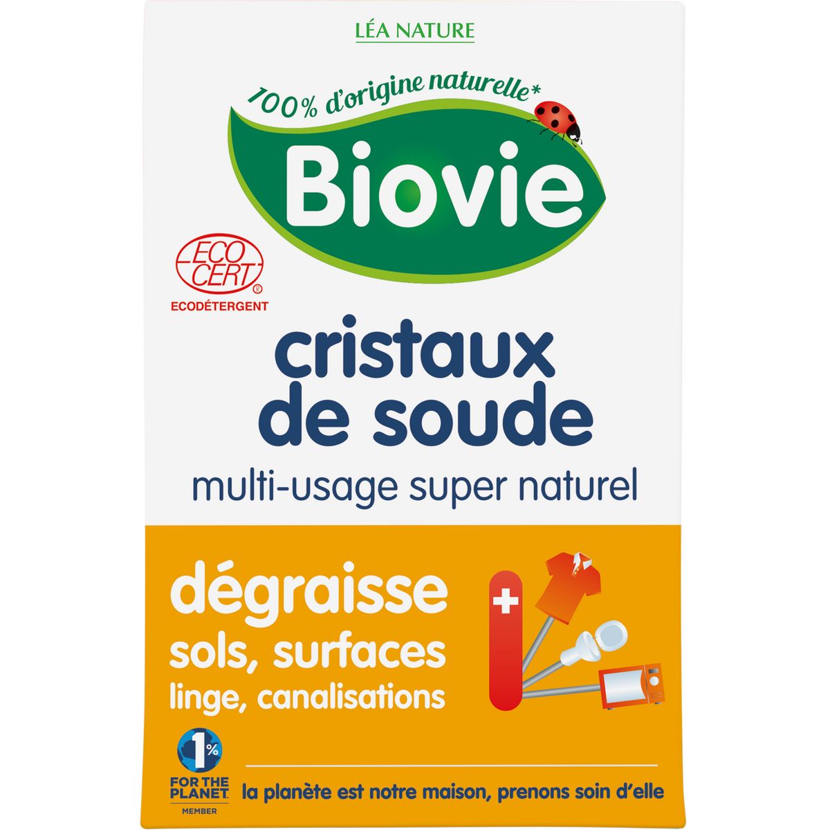BIOVIE Cristaux de soude multi-usage écologique 500g