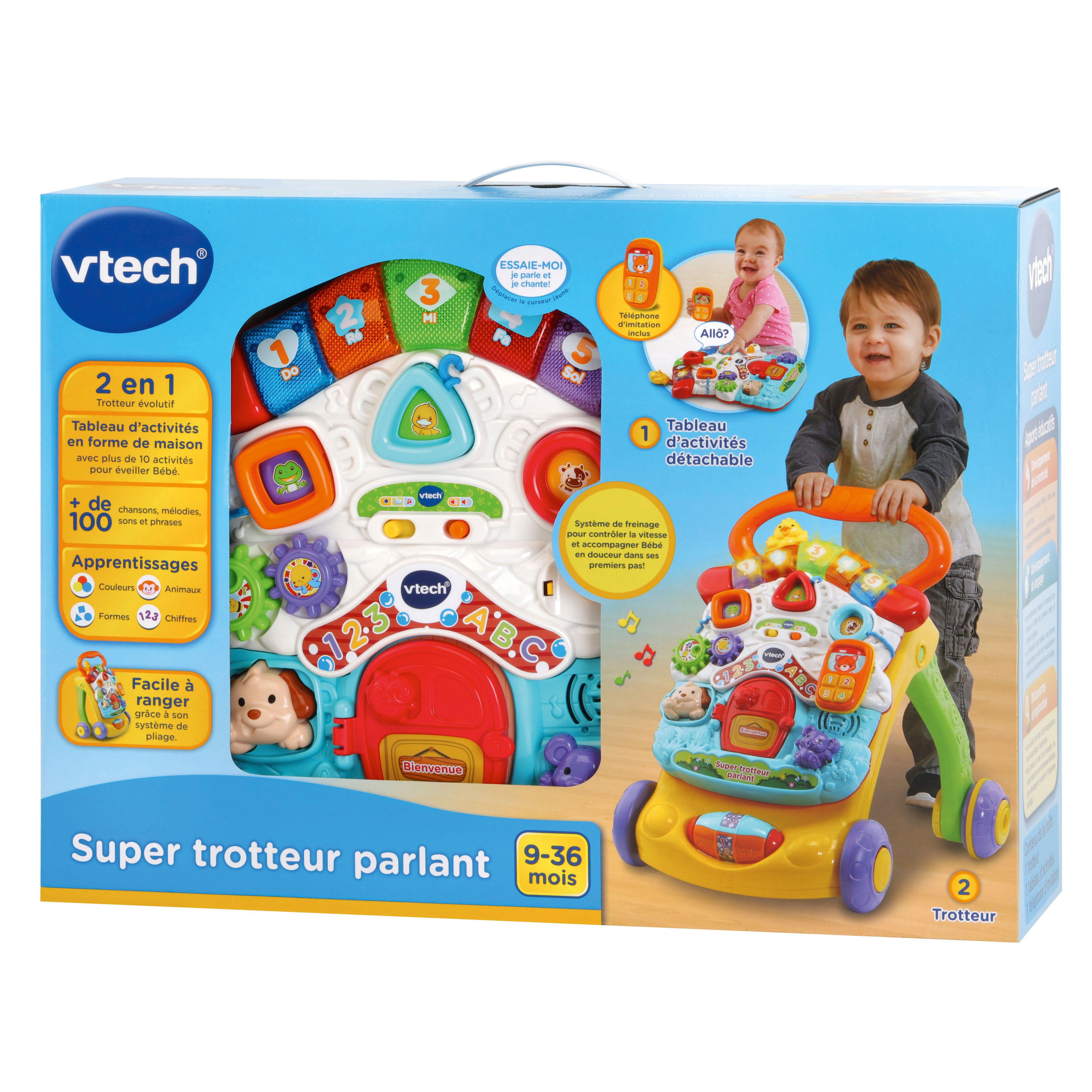 Voir la diapositive 5 : VTECH Super Trotteur parlant 2 en 1 - Orange