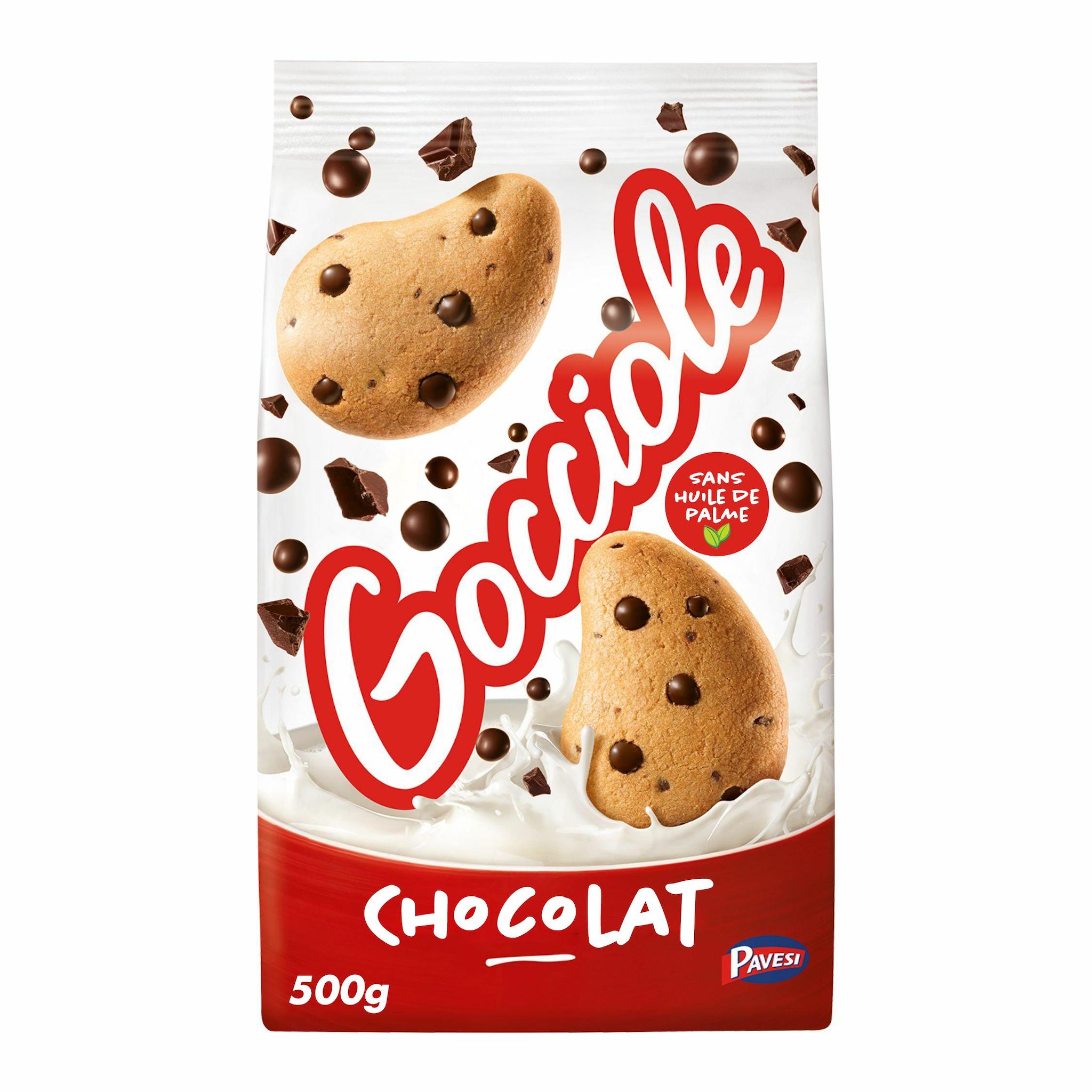 PAVESI Biscuits gocciole aux pépites de chocolat 500g