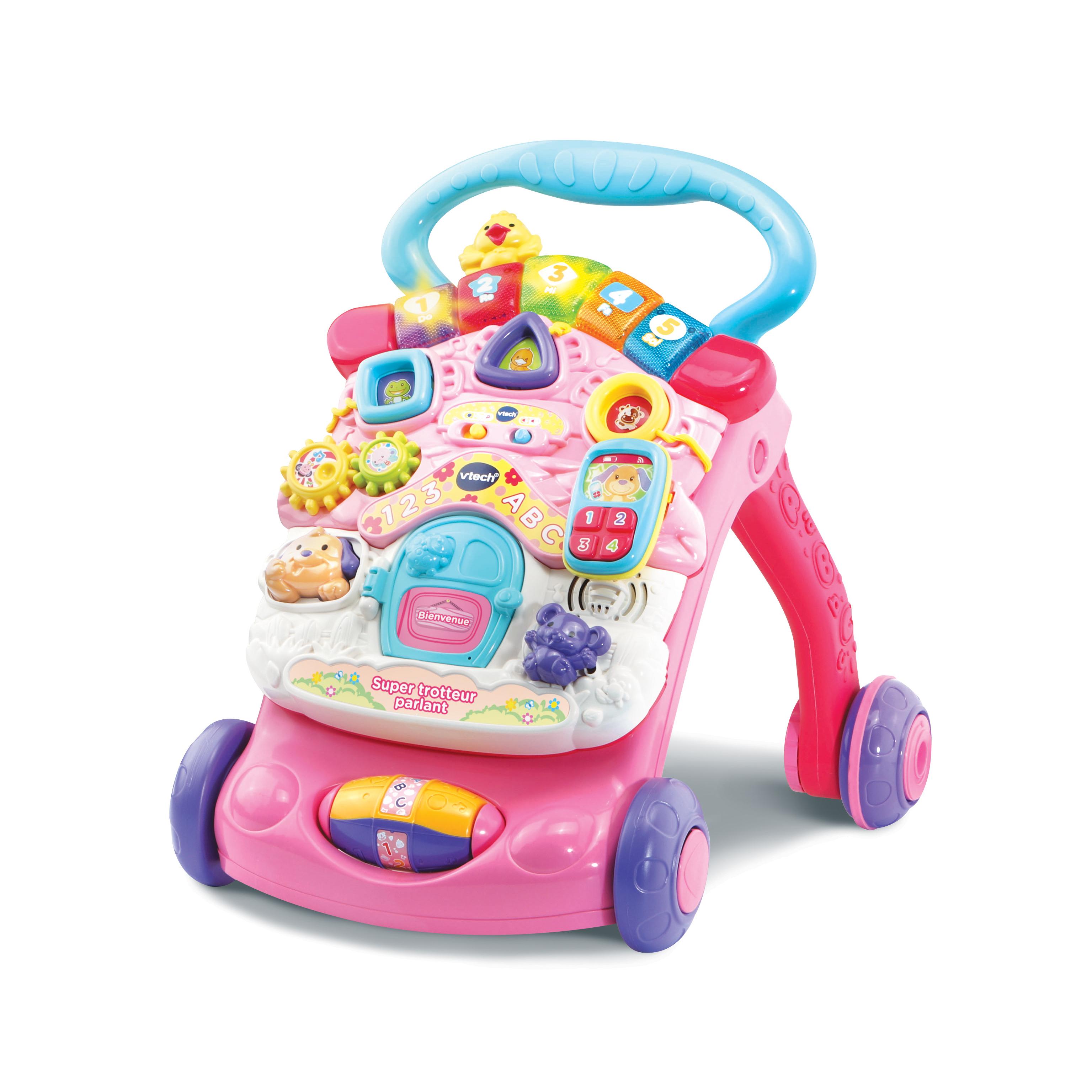 VTECH Super Trotteur parlant 2 en 1 - Rose