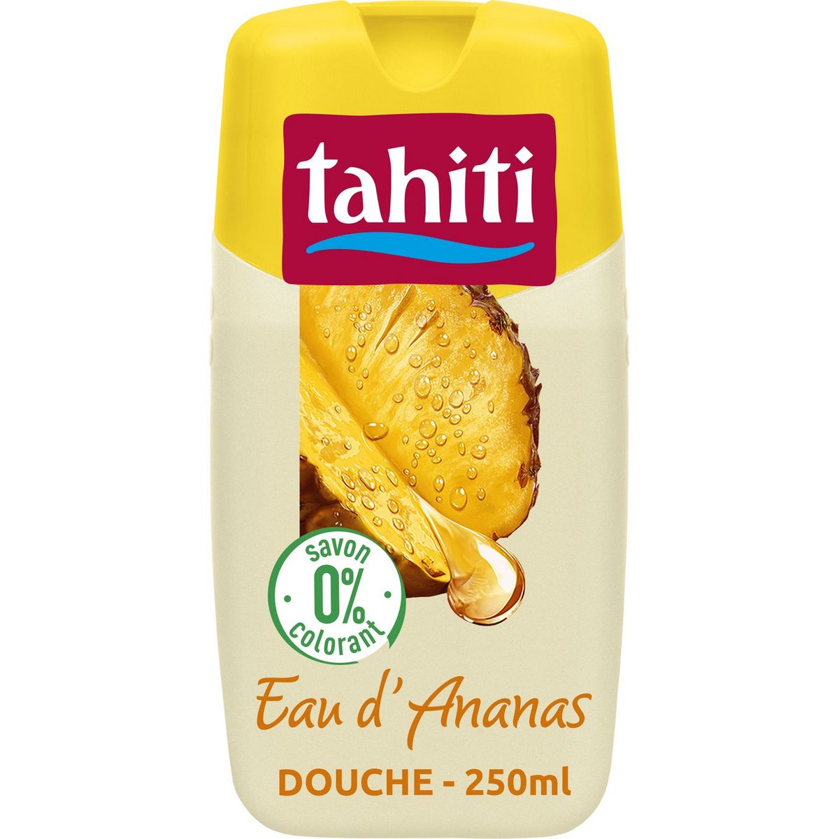 TAHITI Gel douche 0% savon et colorant eau d'ananas 250ml