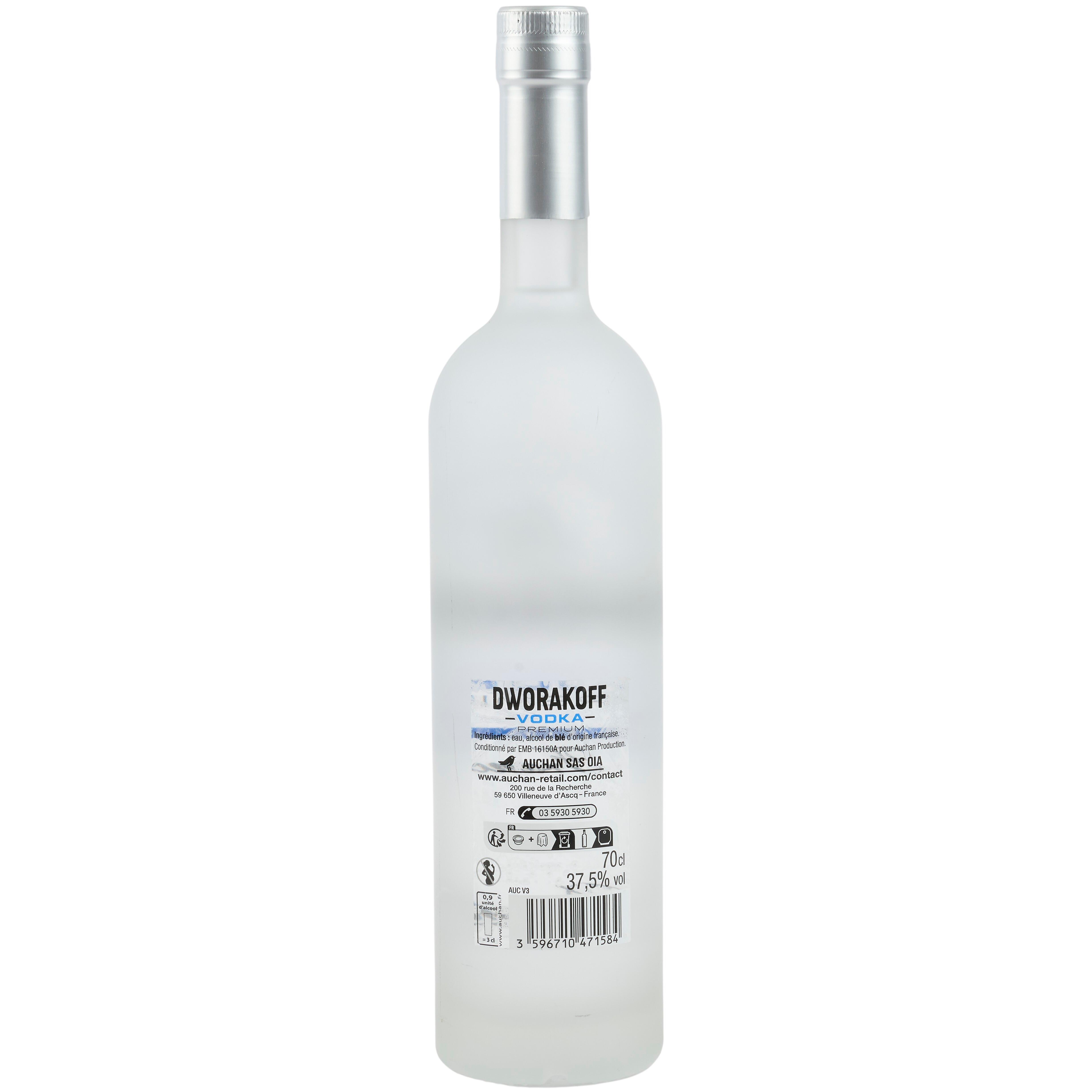 Voir la diapositive 2 : DWORAKOFF Vodka Premium française 37,5% 70cl