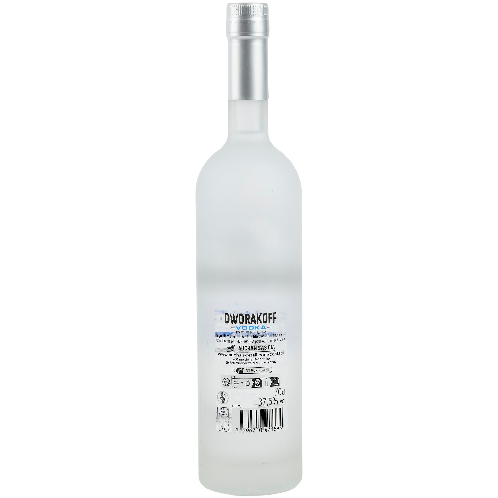 Voir la diapositive 3 : DWORAKOFF Vodka Premium française 37,5% 70cl
