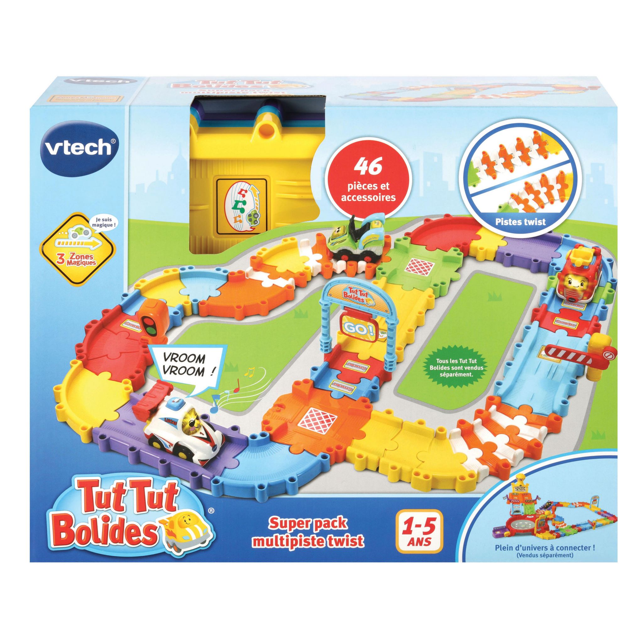 Voir la diapositive 3 : VTECH Circuit Tut Tut Bolides Super Pack Mutlipiste Twist