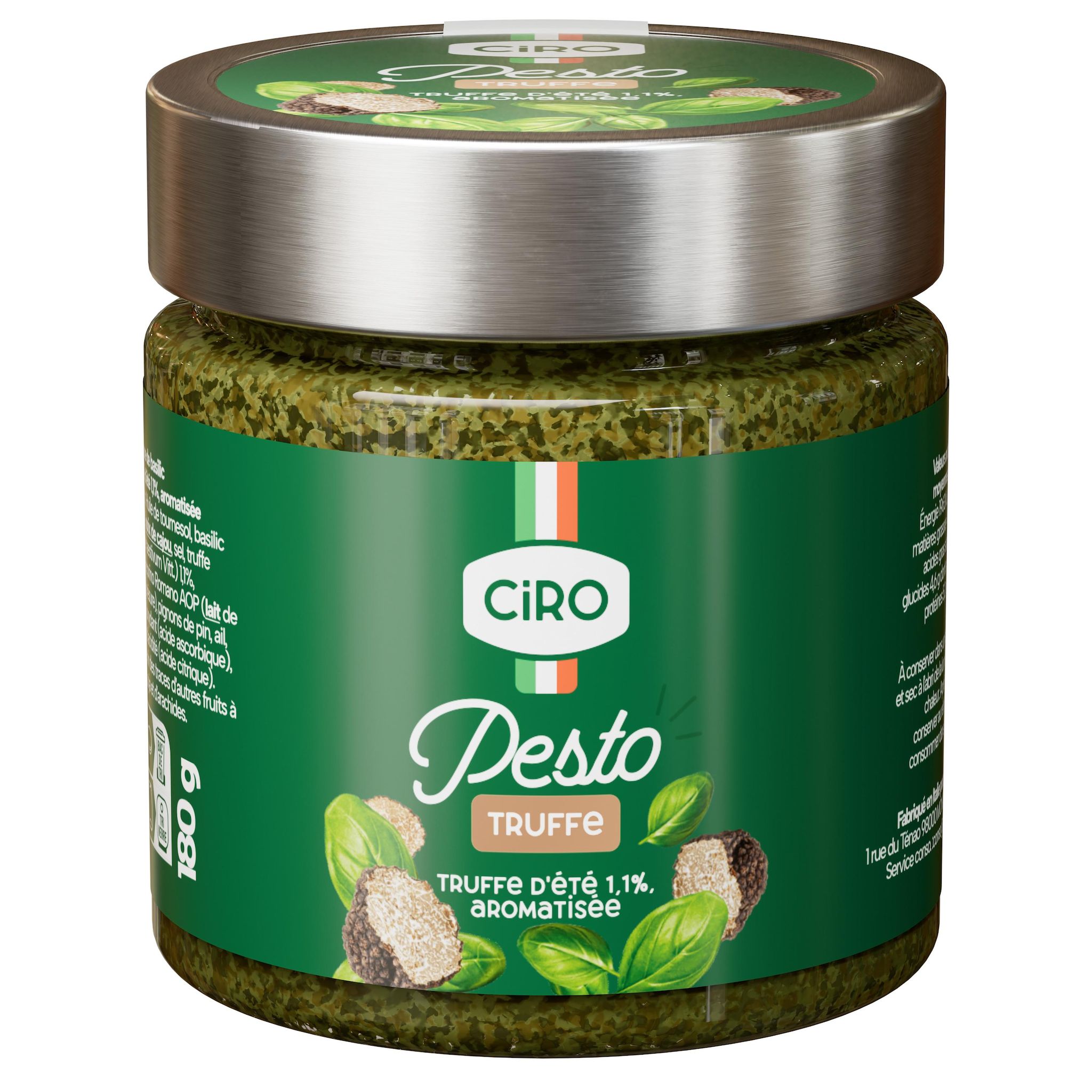 Voir la diapositive 2 : CIRO Sauce pesto saveur truffe 180g