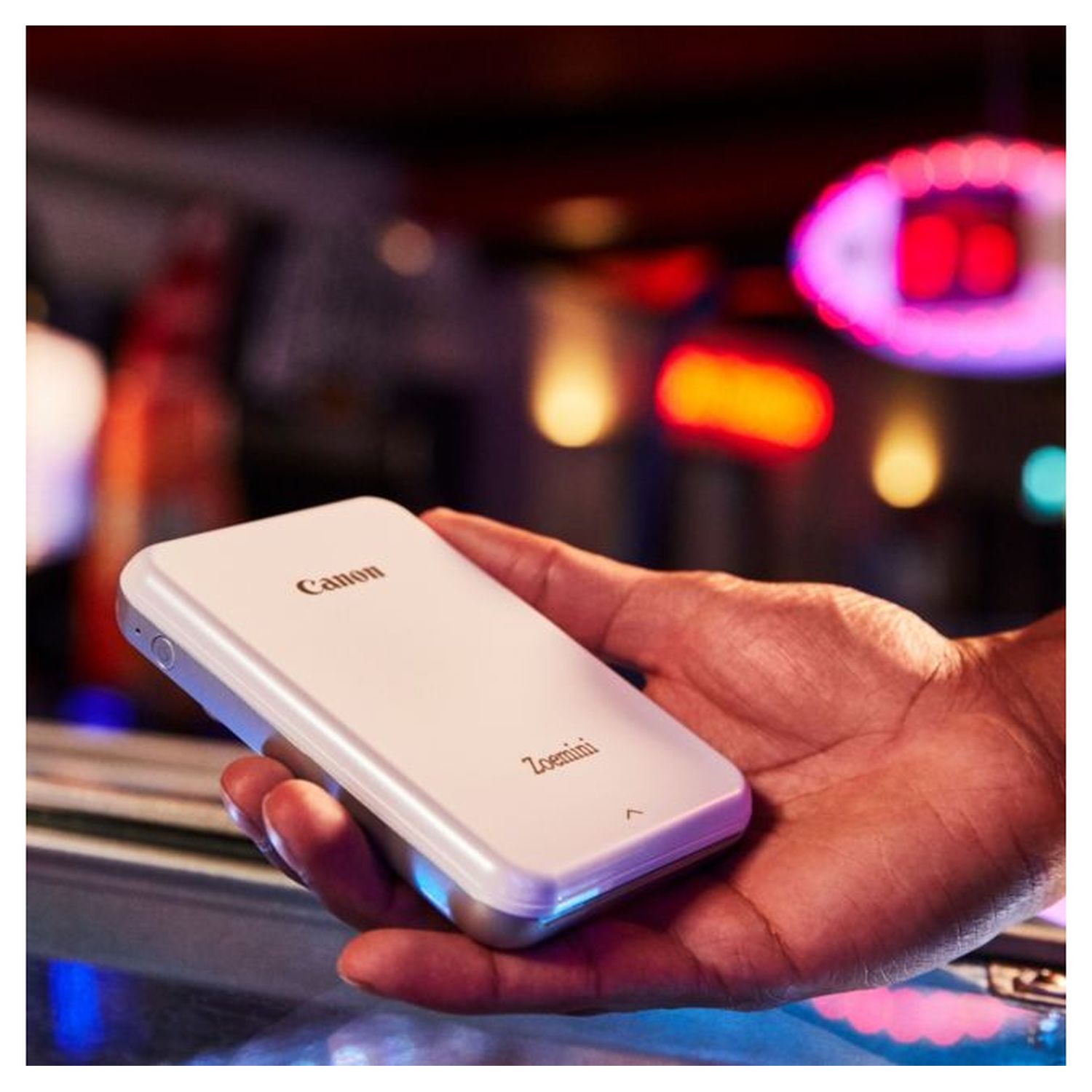 Voir la diapositive 4 : CANON Imprimante photo portable Zoemini Blanche