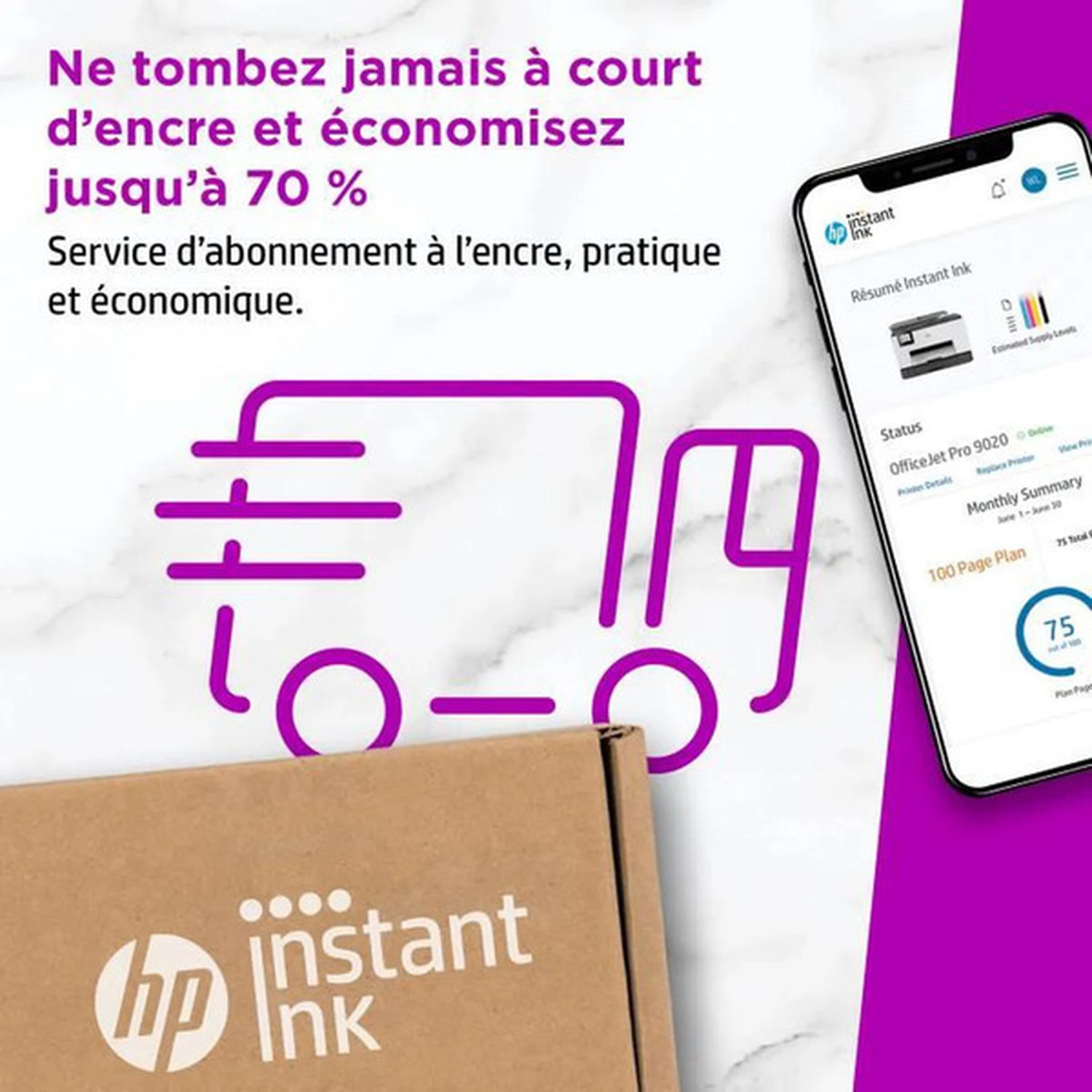 Voir la diapositive 2 : HP Carte Prépayée Instant Ink