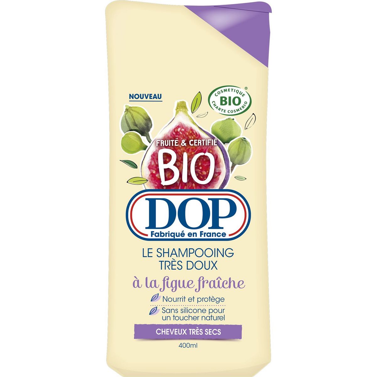DOP Shampooing bio très doux figue fraîche cheveux très secs 400ml