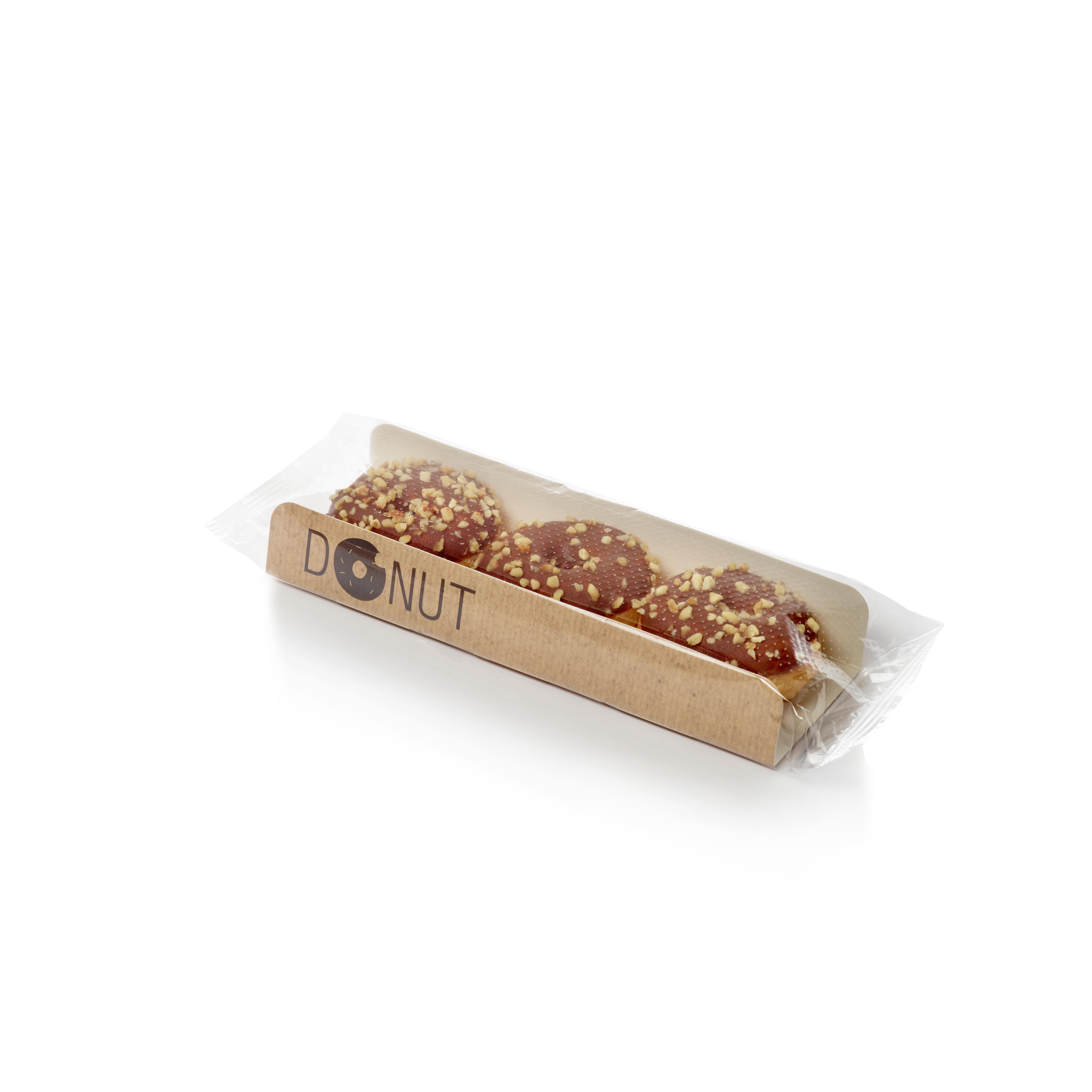 NOBRAND Mini Donuts fourrés chocolat noisette 3 portions 117 g