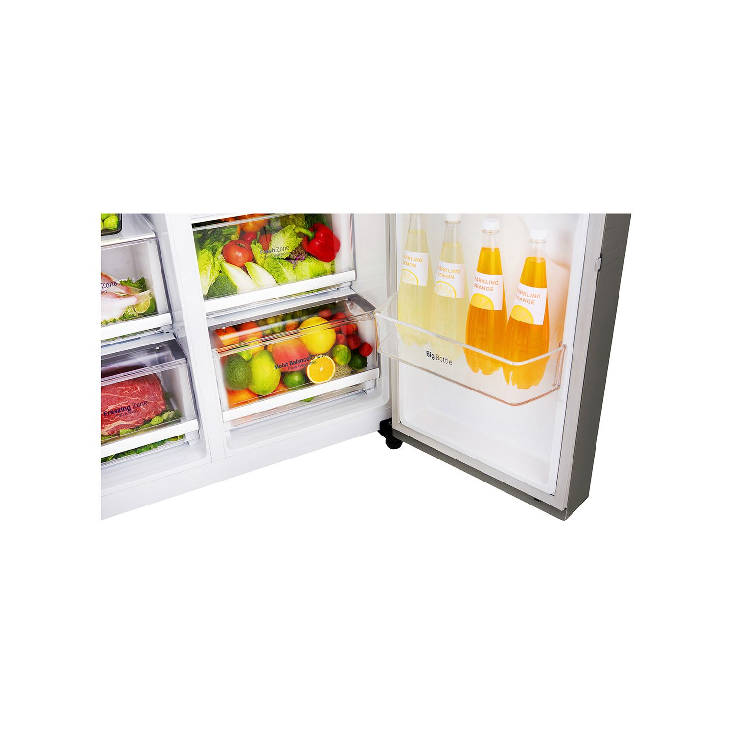 Voir la diapositive 4 : LG Réfrigérateur américain GSJ360DIDV, 606 L, Froid ventilé No frost, F