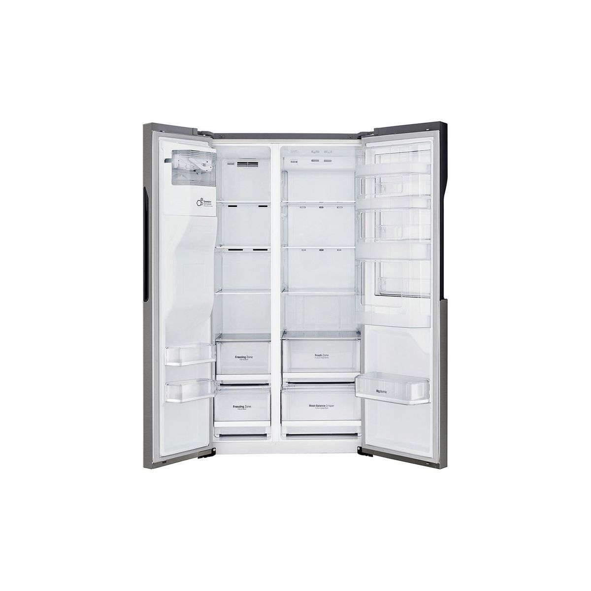 LG Réfrigérateur américain GSJ360DIDV, 606 L, Froid ventilé No frost, F