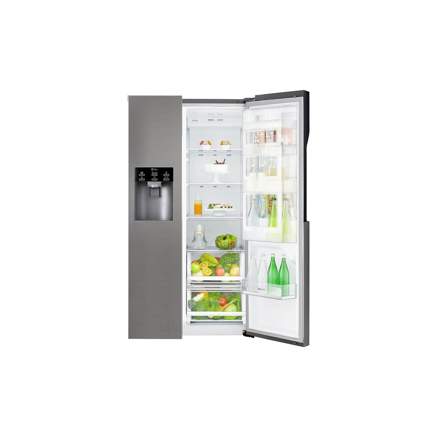 Voir la diapositive 7 : LG Réfrigérateur américain GSJ360DIDV, 606 L, Froid ventilé No frost, F