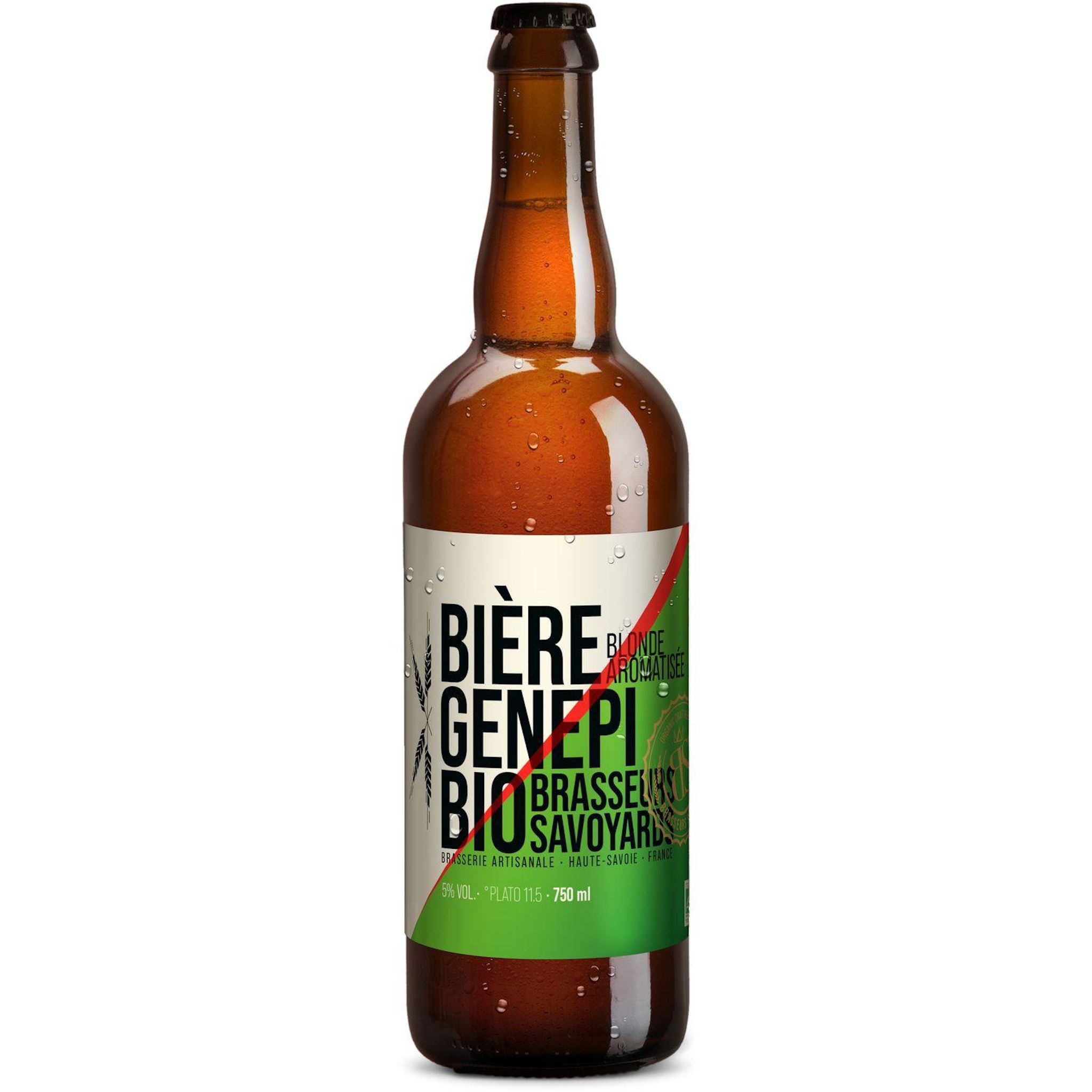 BRASSEURS SAVOYARDS Bière blonde aromatisée genépi bio 5% 75cl
