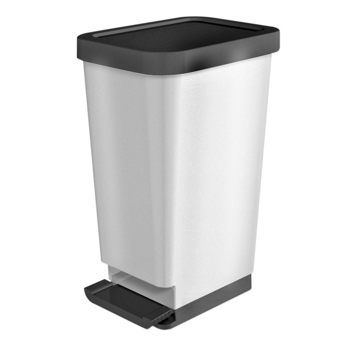 ACTUEL Poubelle avec pédale argent 25l x1