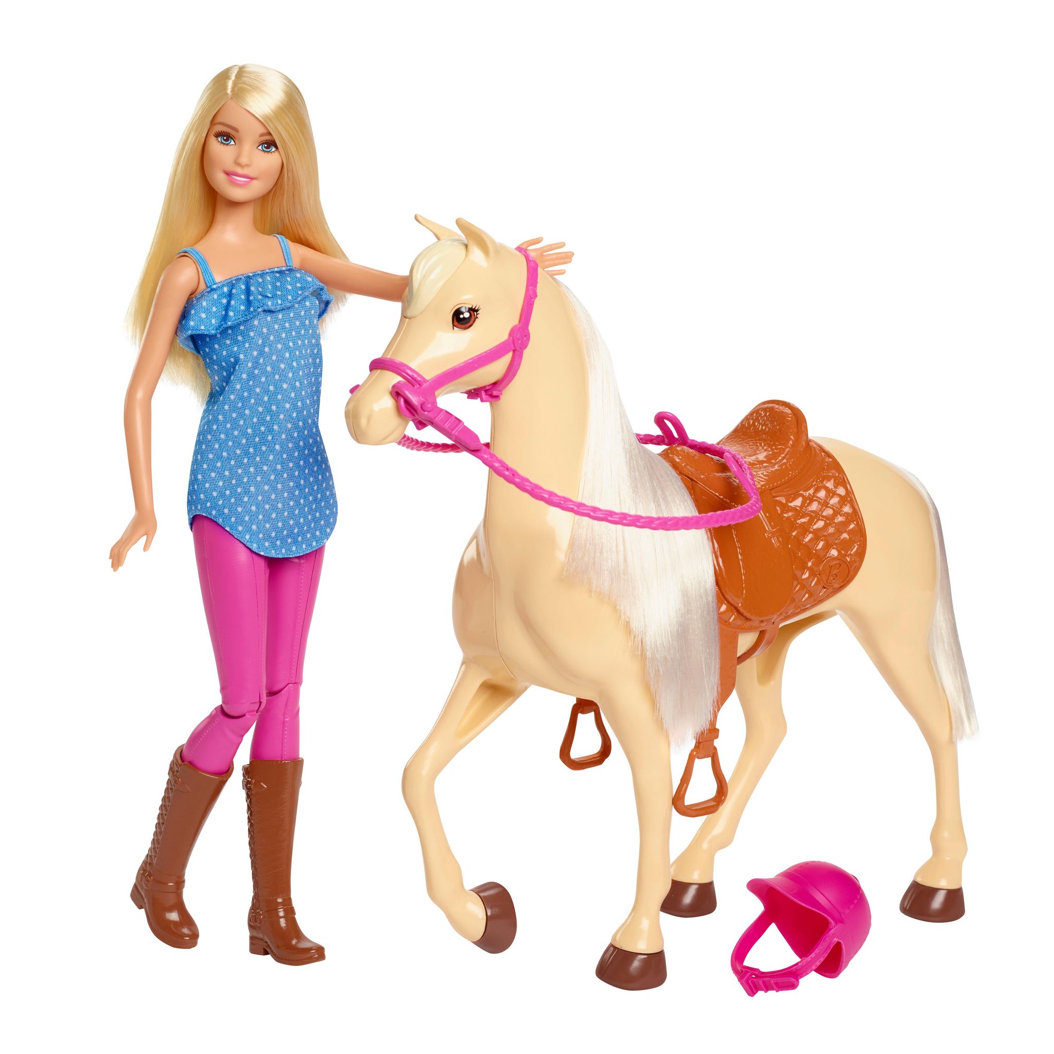 Voir la diapositive 2 : MATTEL Poupée Barbie et son Cheval