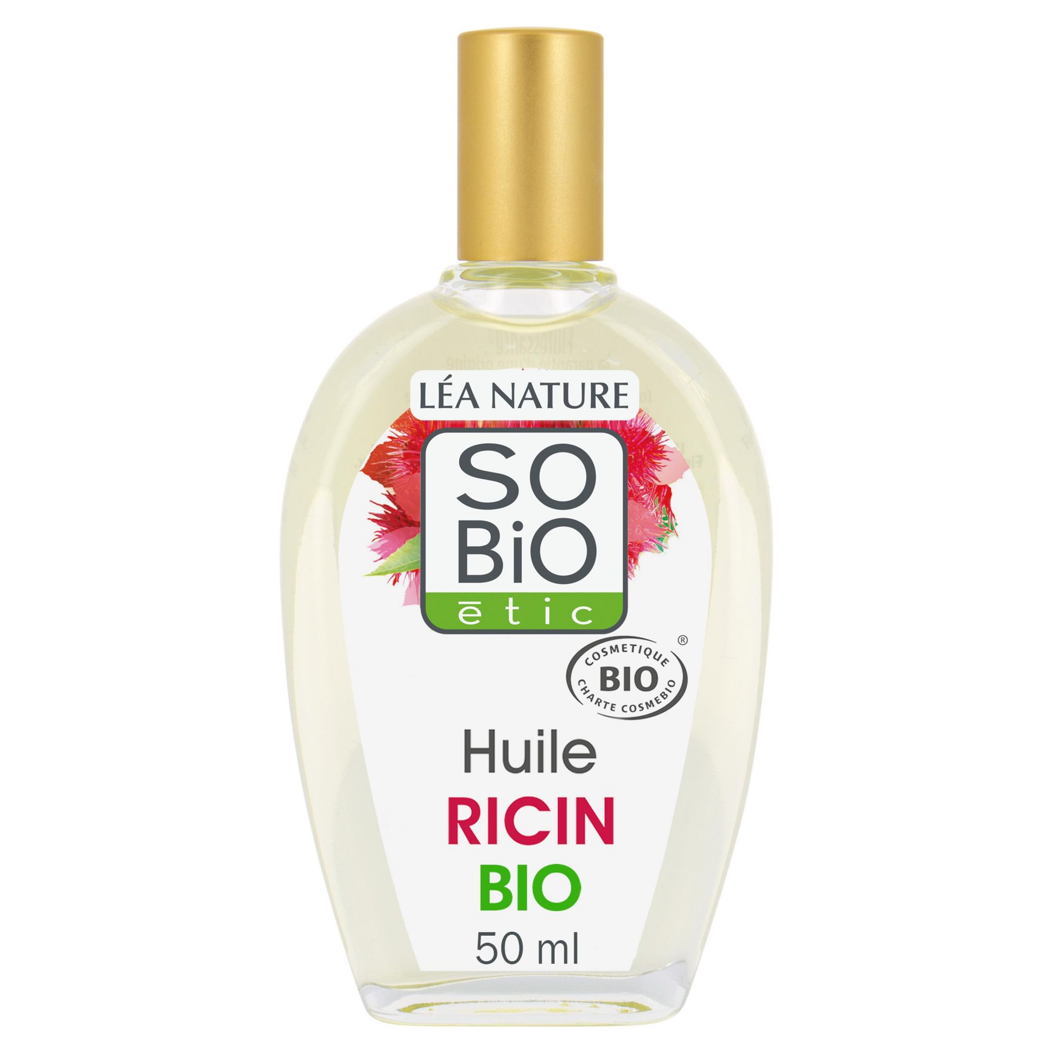 Voir la diapositive 2 : SO BIO ETIC Huile végétale de ricin fortifiante bio 50ml