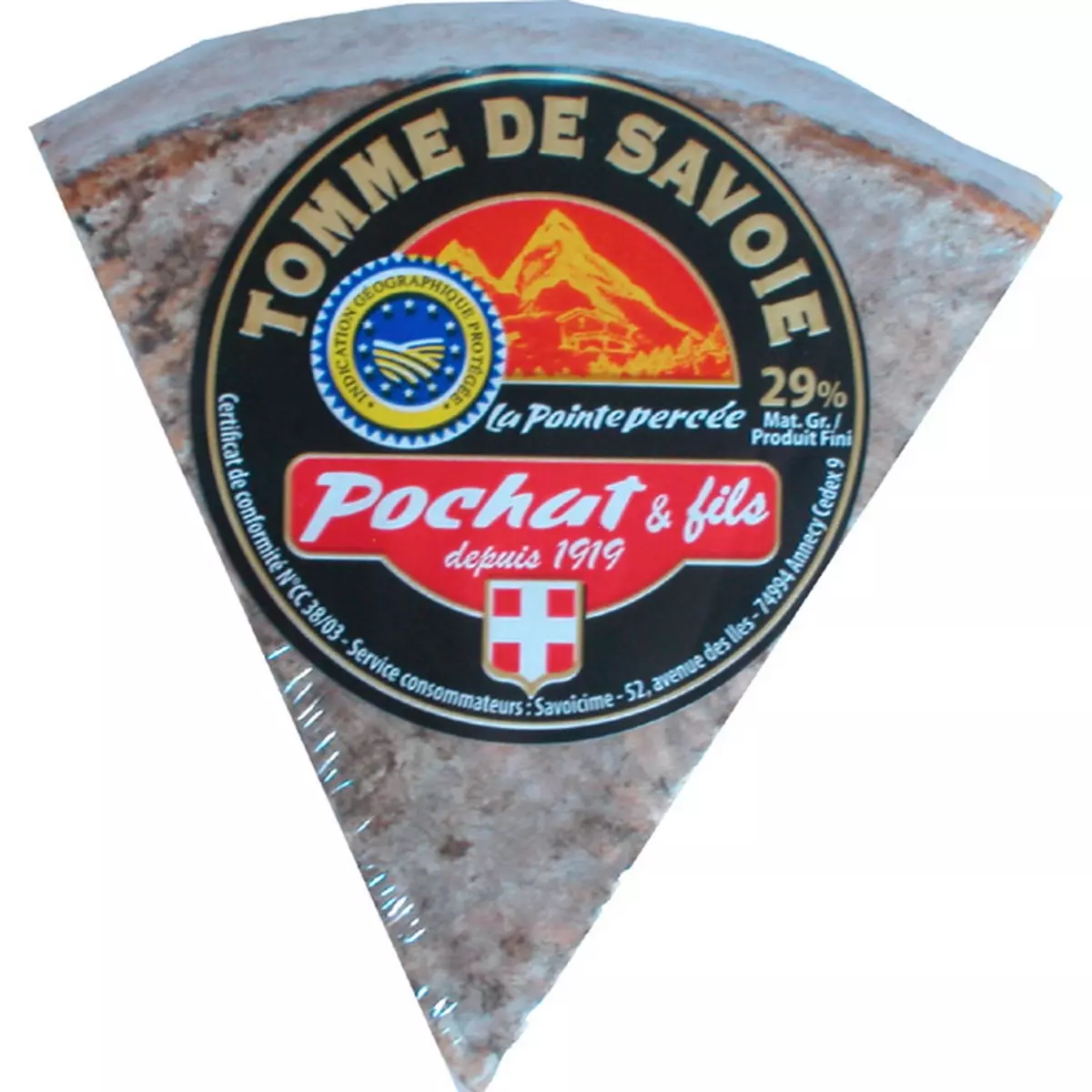 POCHAT & FILS Tomme de Savoie pâte percée AOP 250g