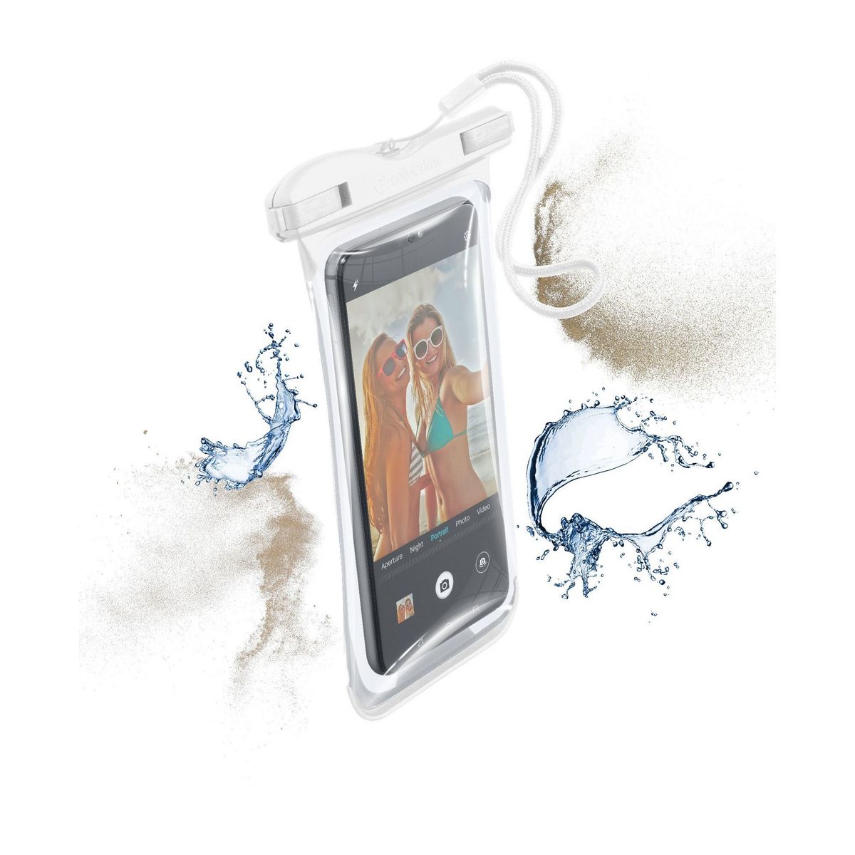 CELLULARLINE Pochette étanche pour smartphone Voyager19 - Blanc