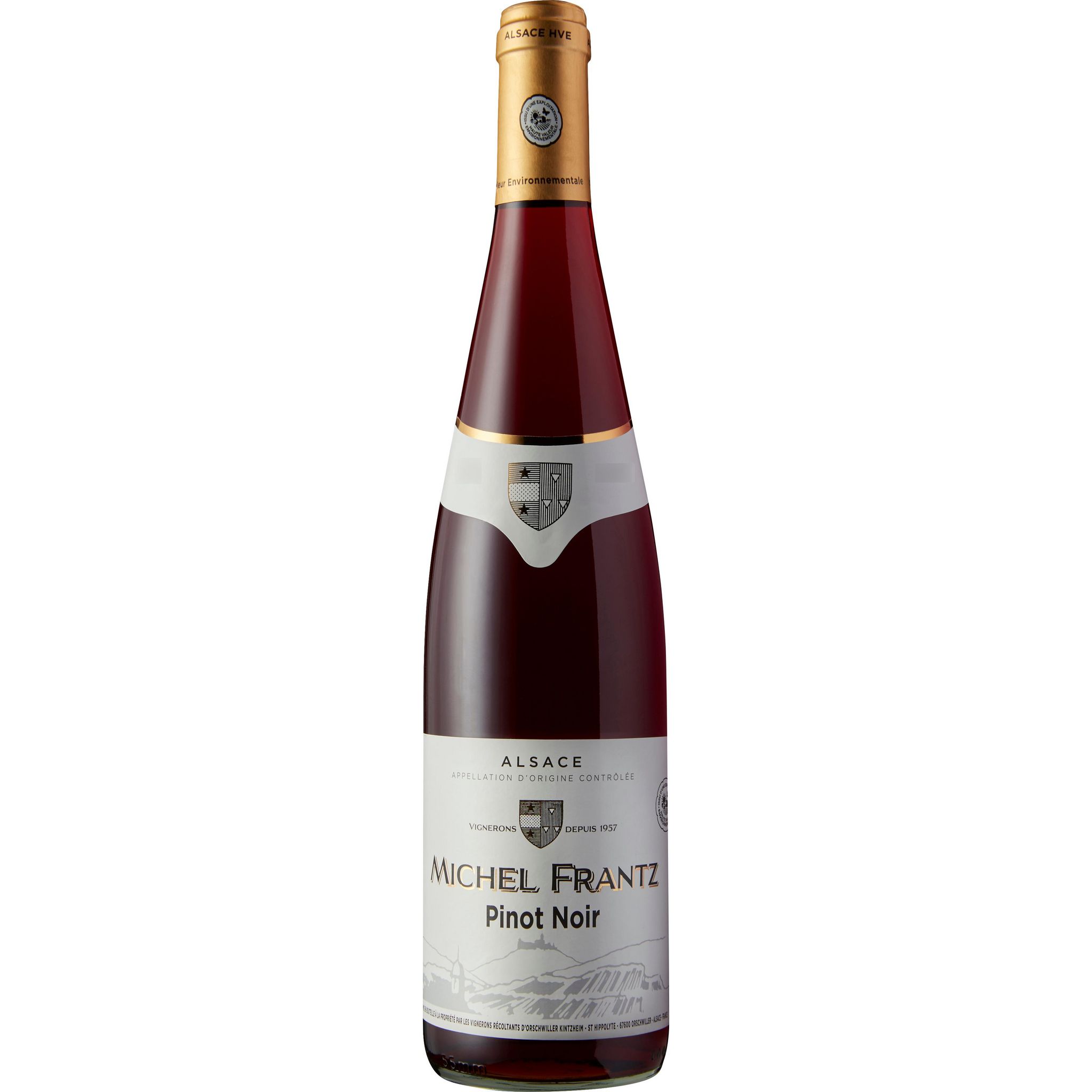 Voir la diapositive 2 : Vin rouge AOP Alsace pinot noir 75cl