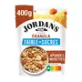 JORDAN'S Granola flocons d'avoine grillés aux amandes noisettes et graines moins de 5% de sucre 400g