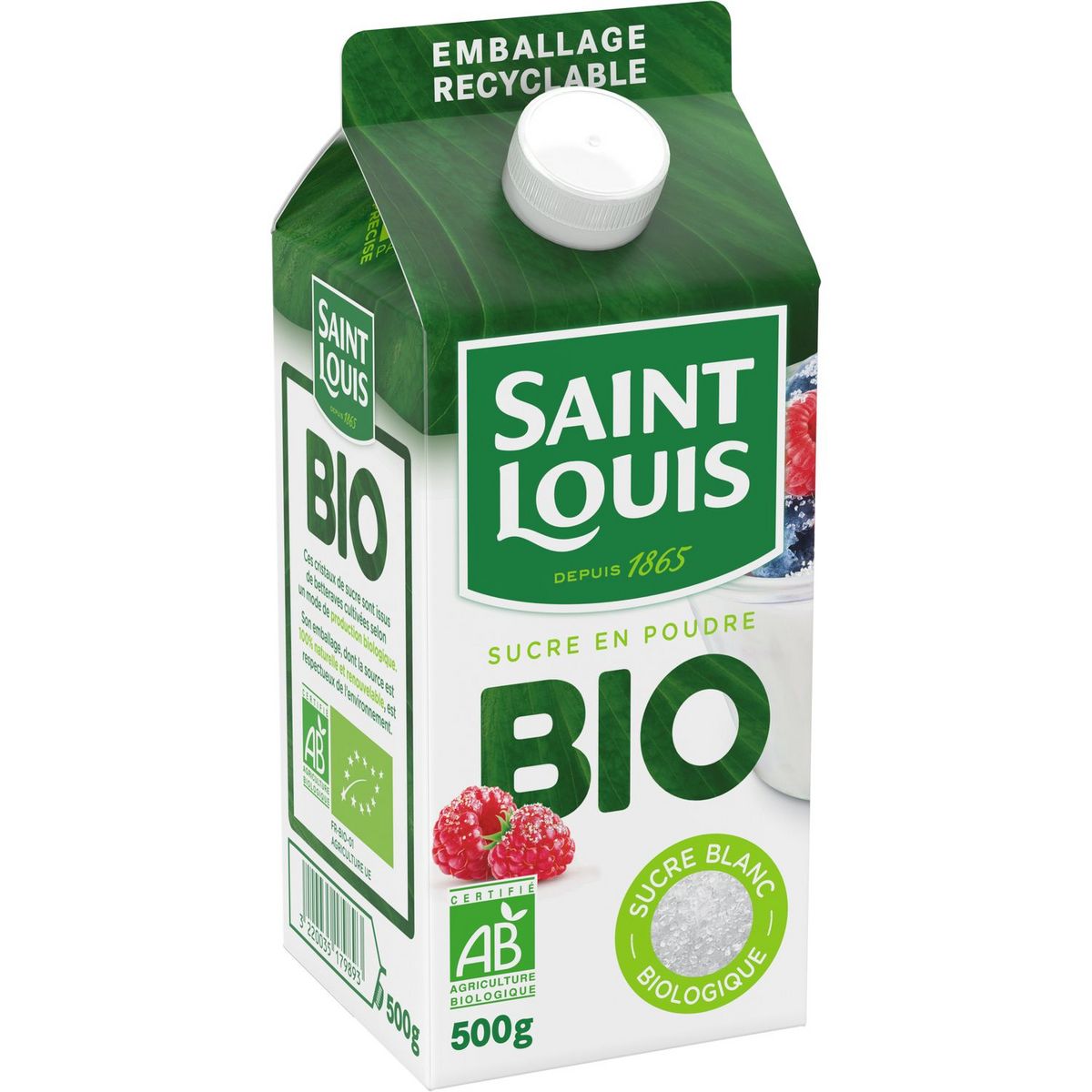 ST LOUIS Sucre en poudre bio 500g