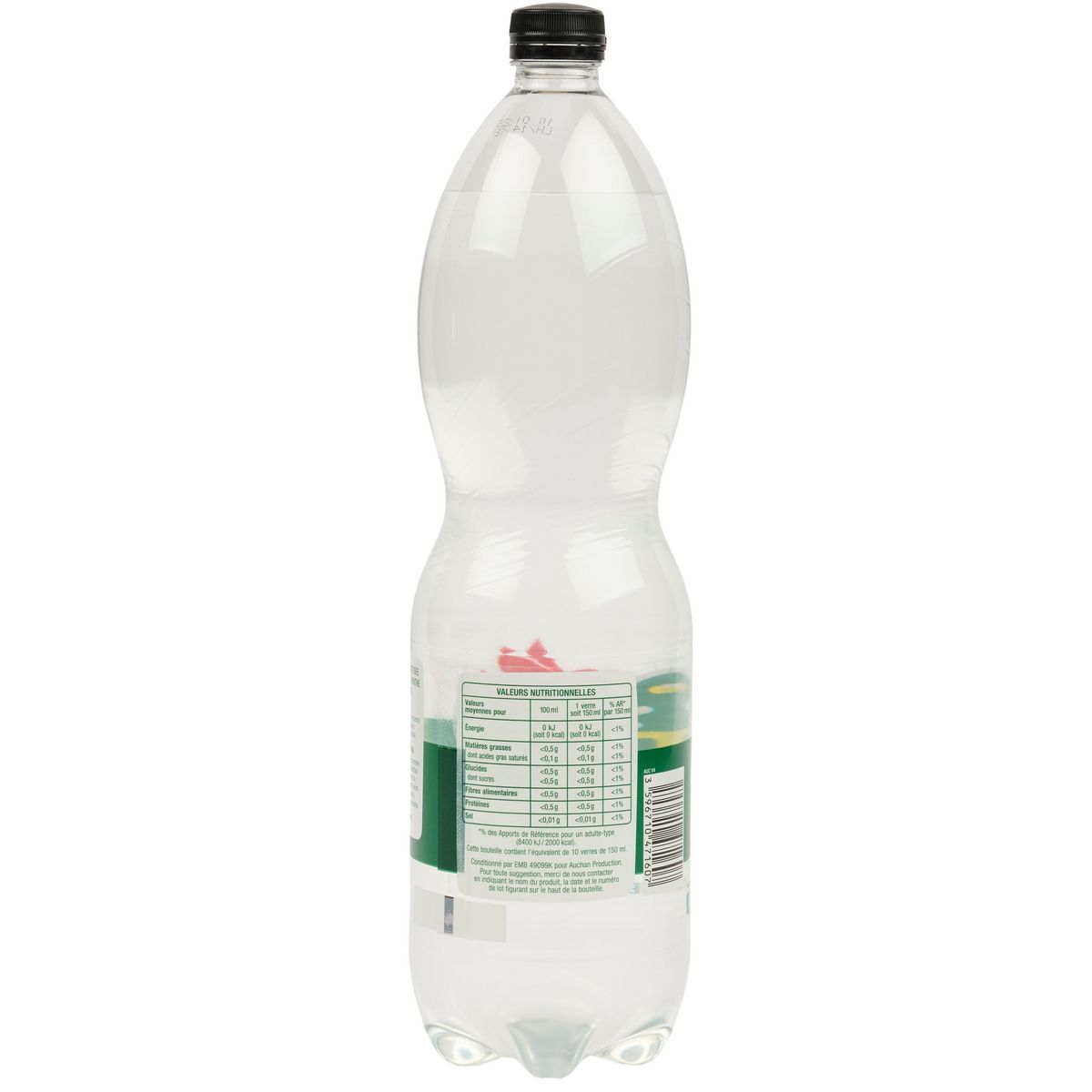 AUCHAN Soda saveur mojito sans alcool zéro 1.5l