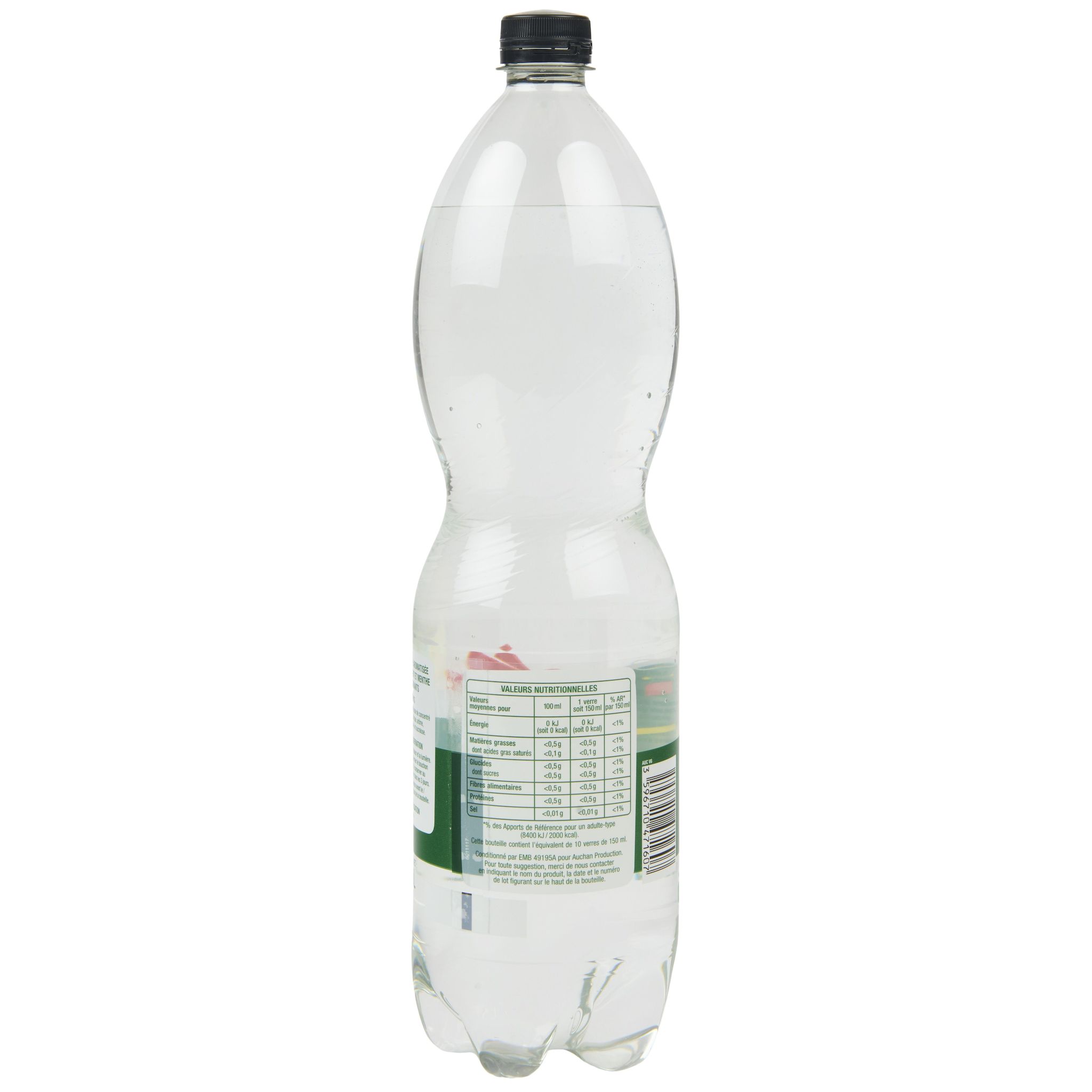 Voir la diapositive 5 : AUCHAN Soda saveur mojito sans alcool zéro 1.5l