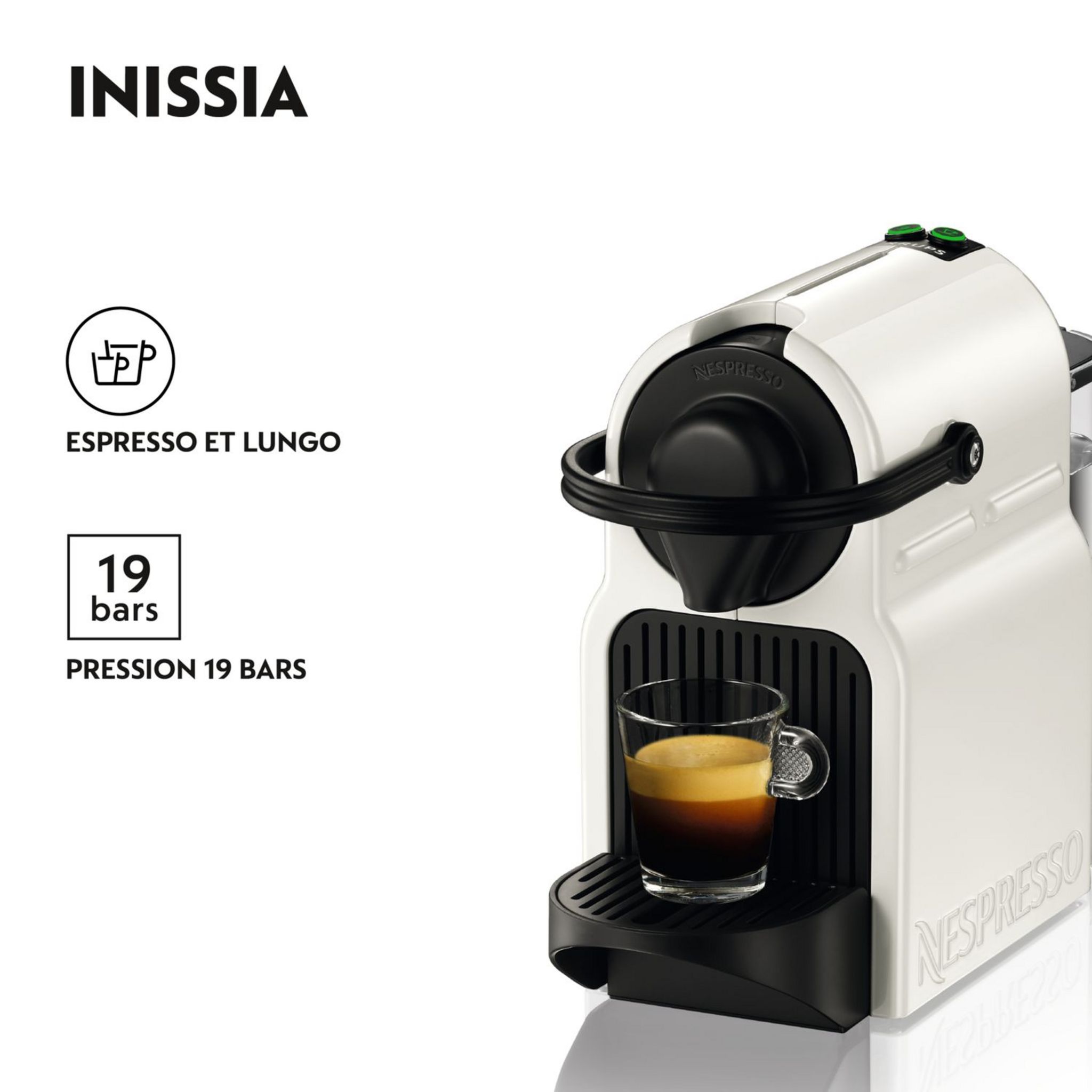 Voir la diapositive 2 : KRUPS Machine expresso Nespresso Inissia - YY1530FD