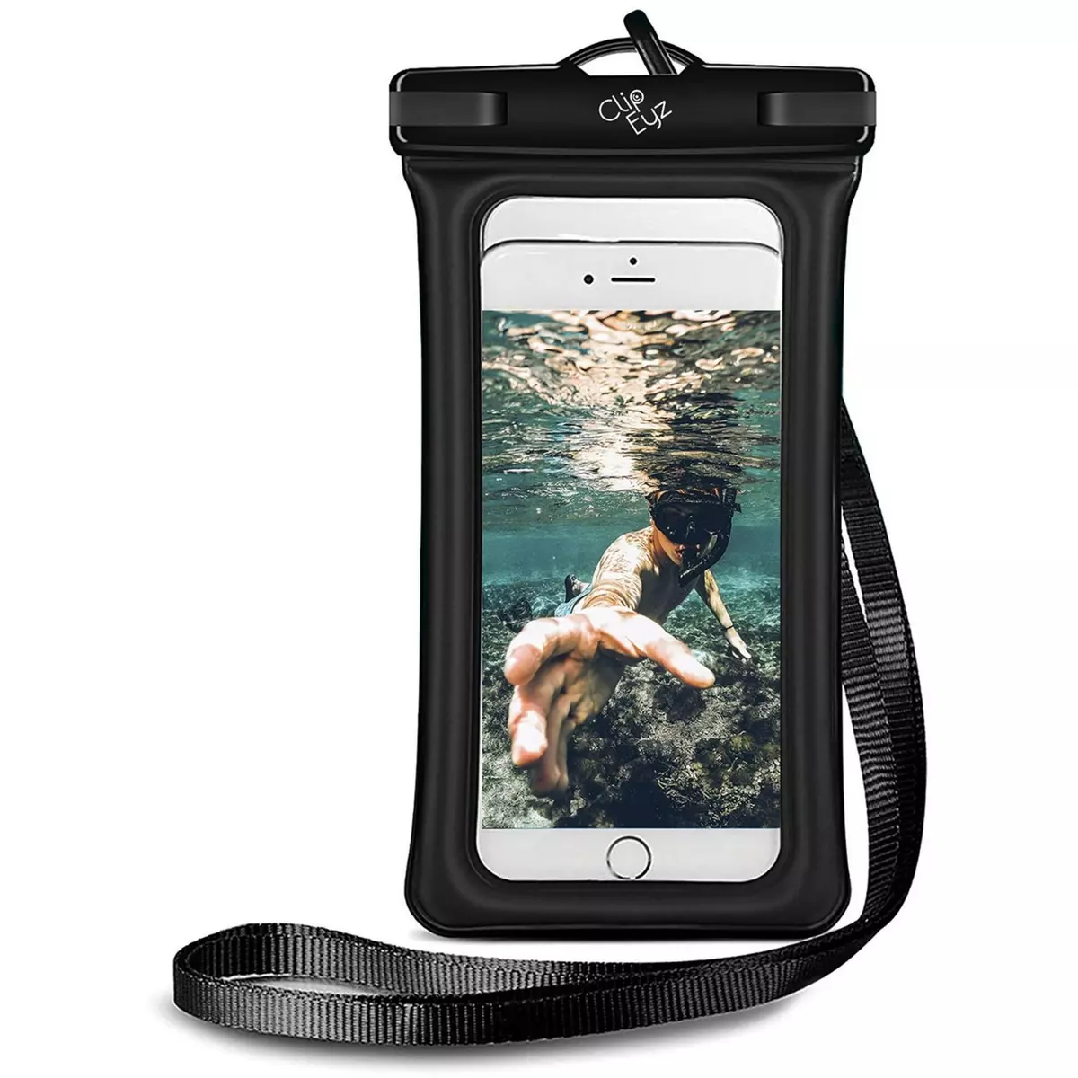 CLIP EYZ Pochette étanche Air Case pour smartphone  - Noir/transparent