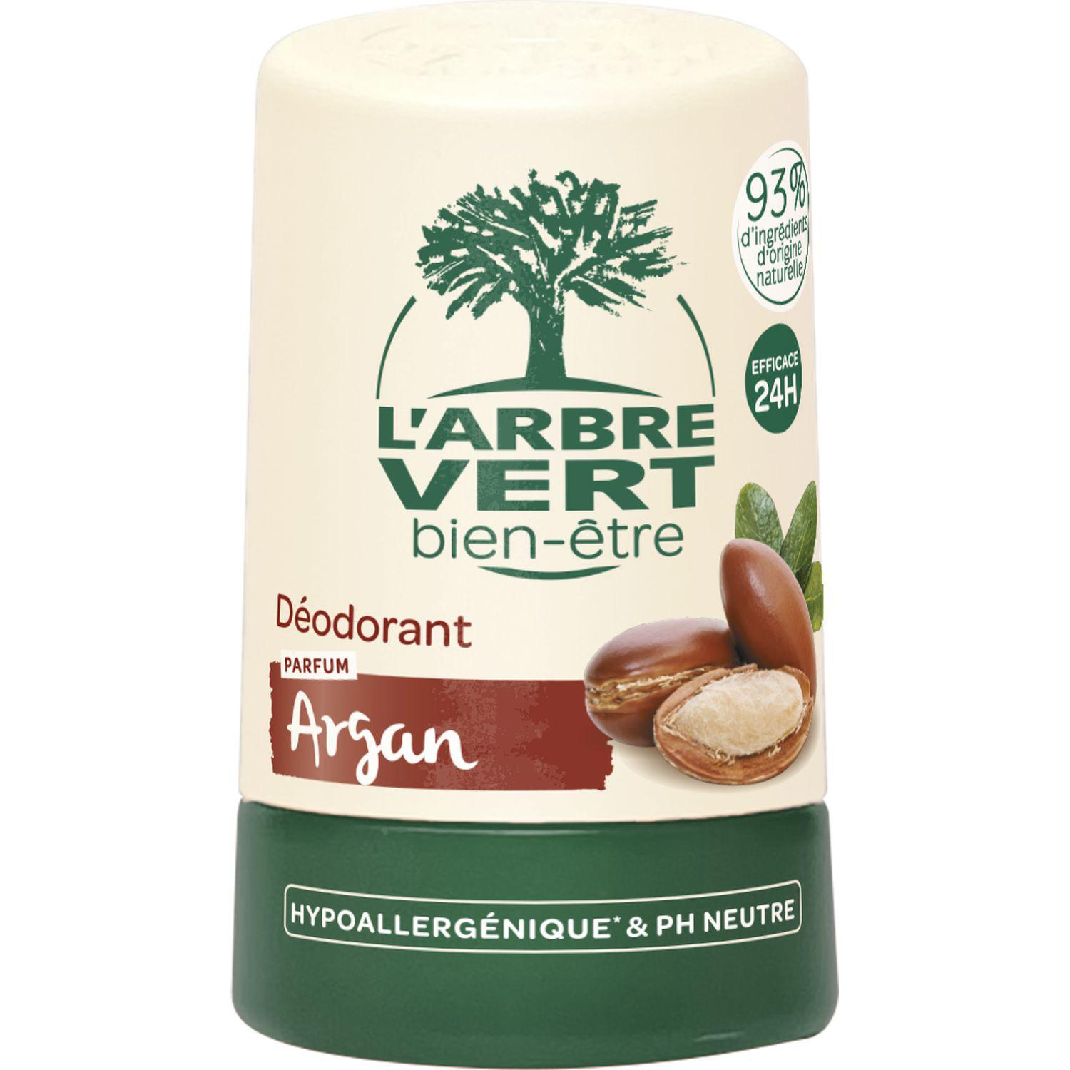 Voir la diapositive 2 : L'ARBRE VERT Déodorant bille 24h parfum Argan 50ml