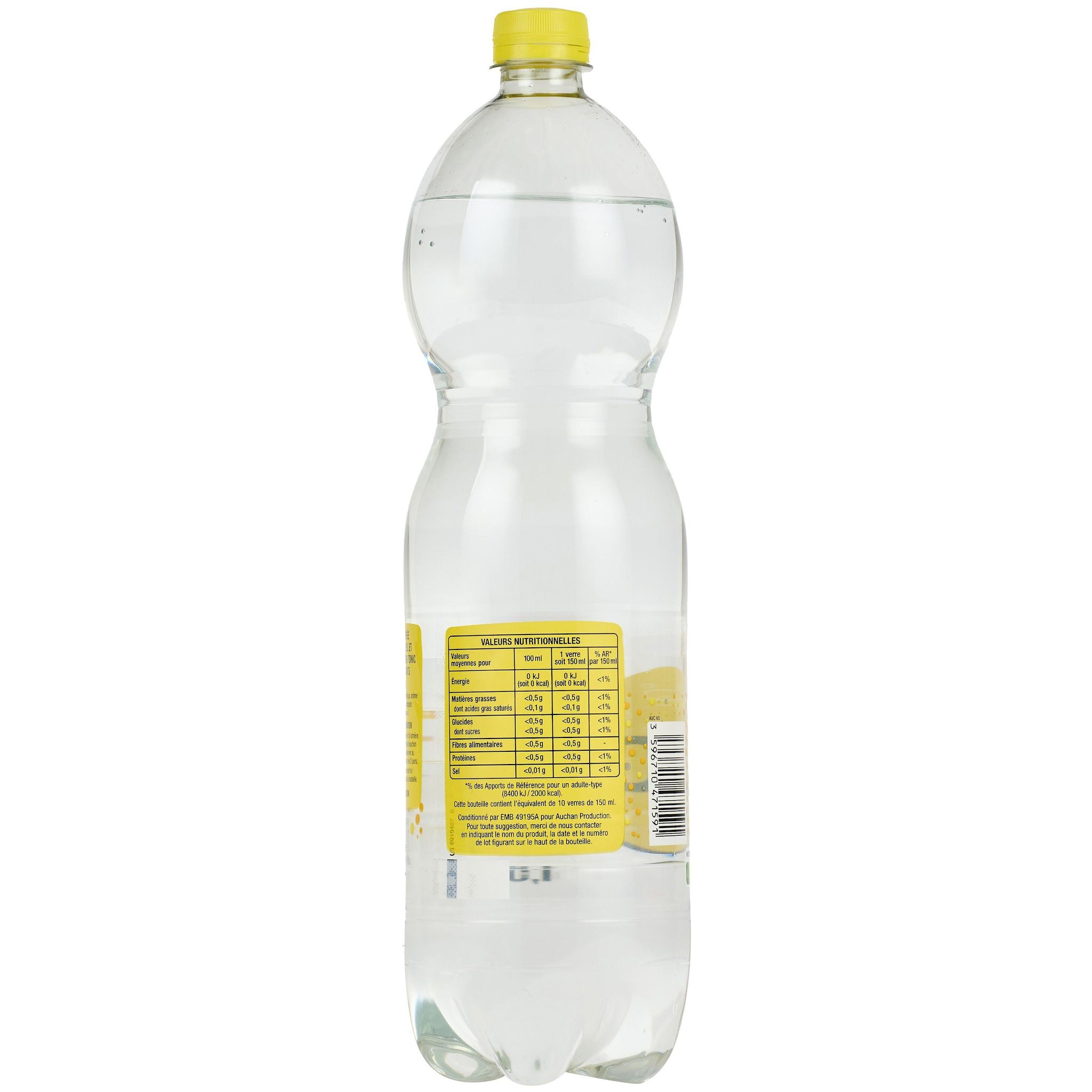 Voir la diapositive 4 : AUCHAN Soda tonic zéro 1,5l