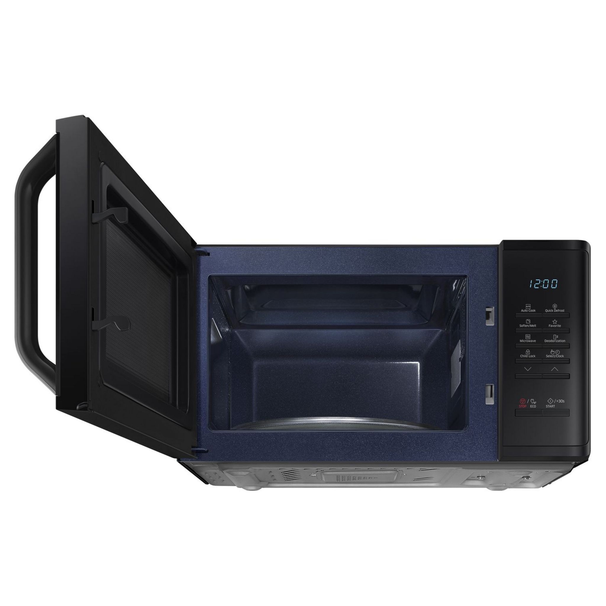 Voir la diapositive 2 : SAMSUNG Micro-ondes monofonction MS23K3513AK - 800 W - Capacité 23 L - Noir