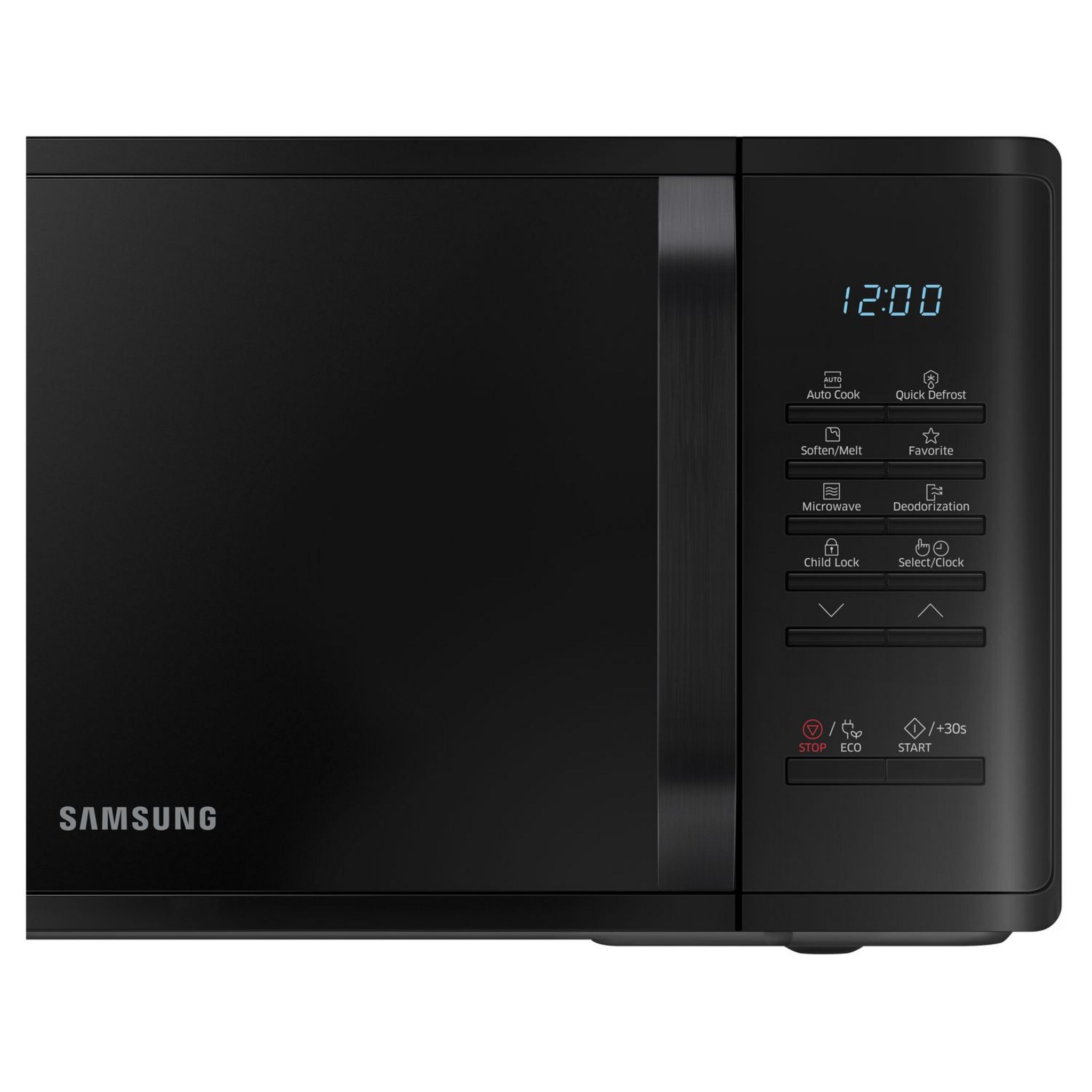 Voir la diapositive 3 : SAMSUNG Micro-ondes monofonction MS23K3513AK - 800 W - Capacité 23 L - Noir