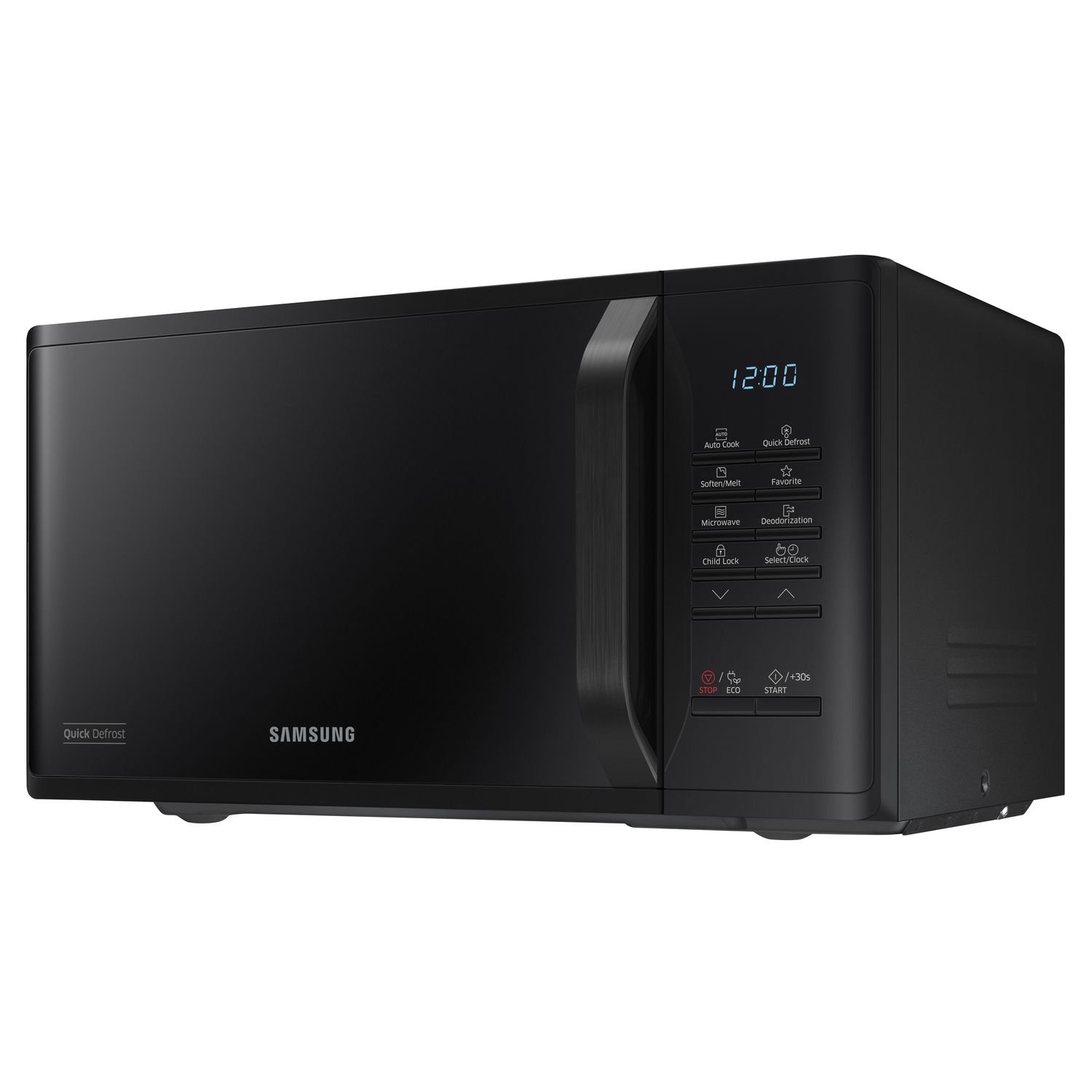 Voir la diapositive 6 : SAMSUNG Micro-ondes monofonction MS23K3513AK - 800 W - Capacité 23 L - Noir