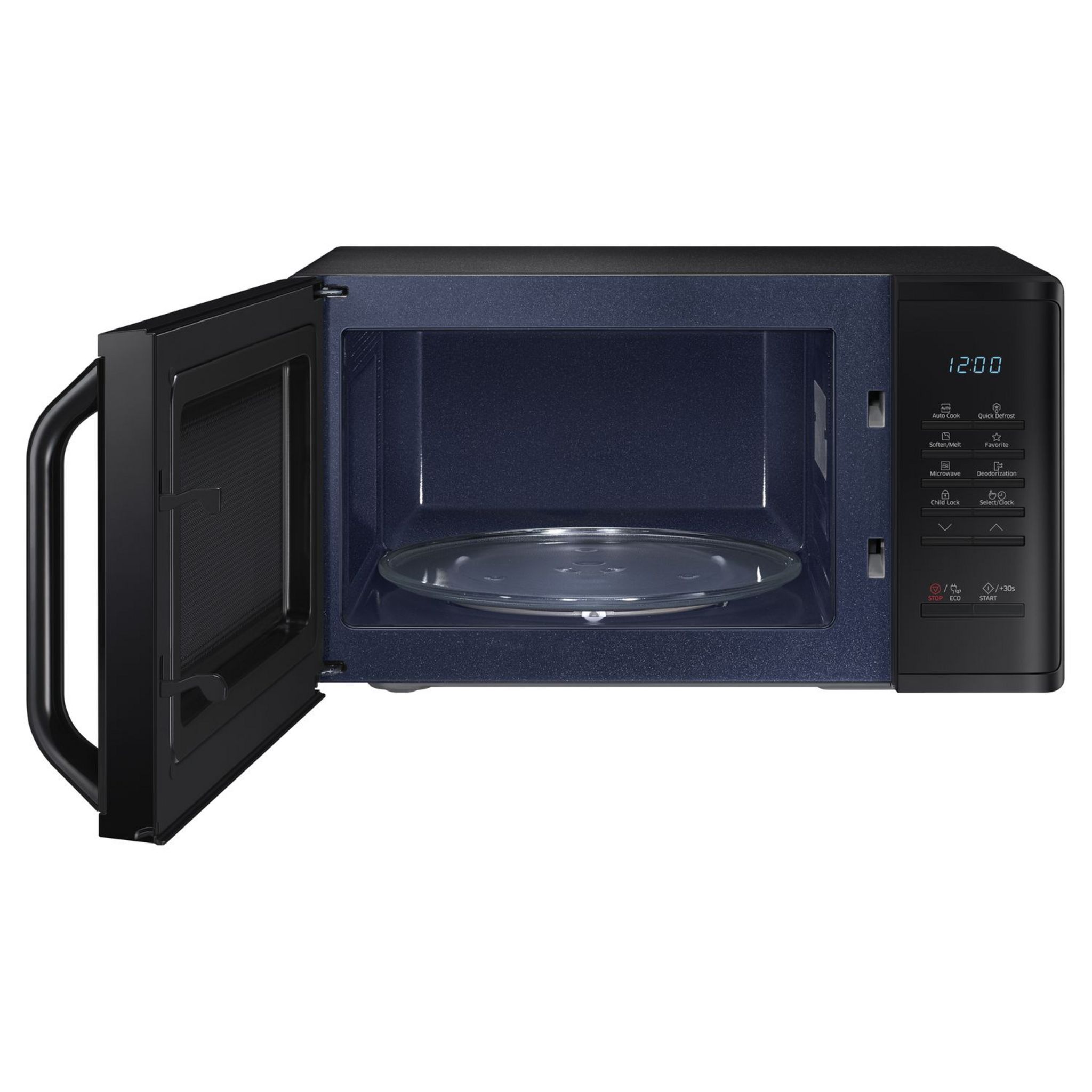 Voir la diapositive 7 : SAMSUNG Micro-ondes monofonction MS23K3513AK - 800 W - Capacité 23 L - Noir