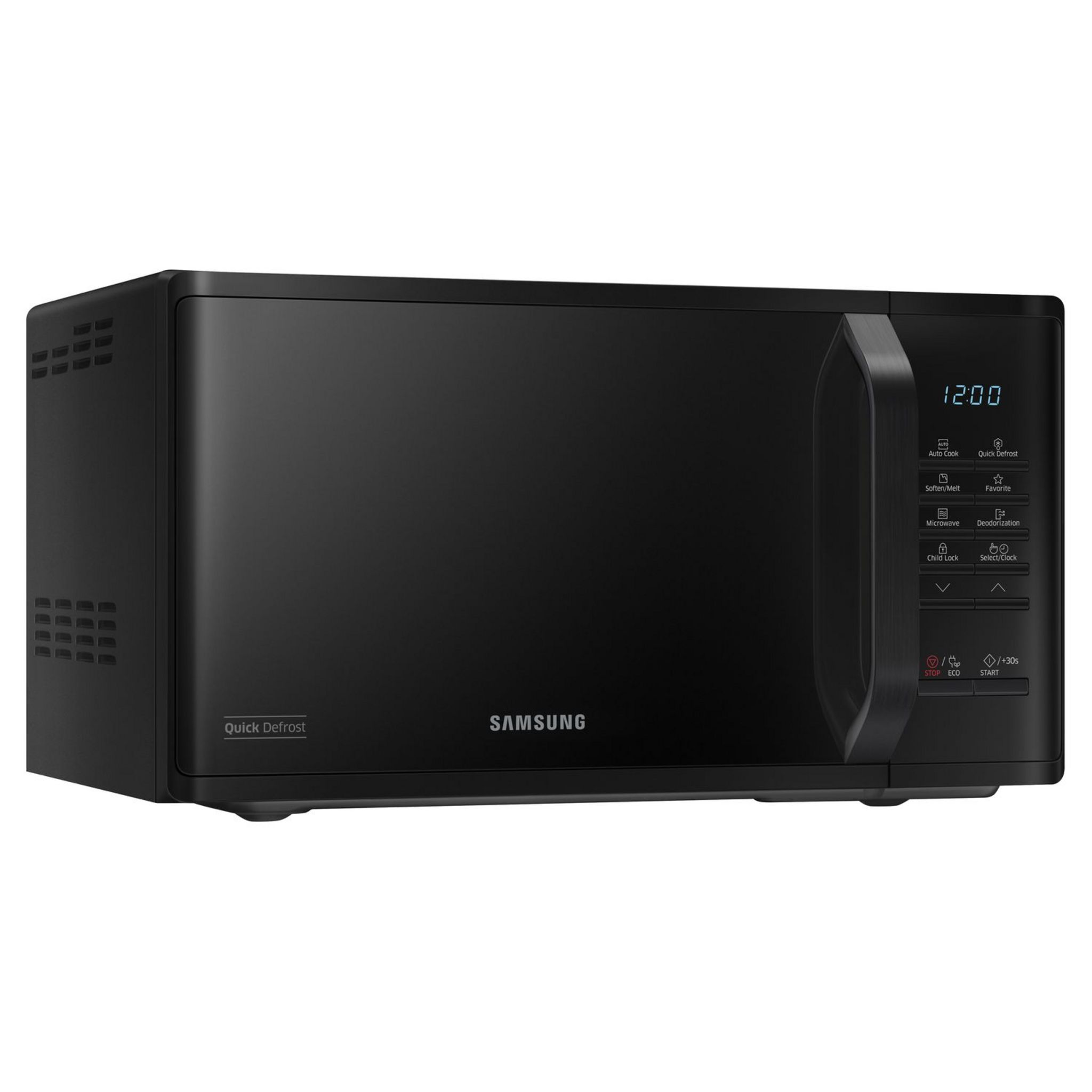 Voir la diapositive 9 : SAMSUNG Micro-ondes monofonction MS23K3513AK - 800 W - Capacité 23 L - Noir