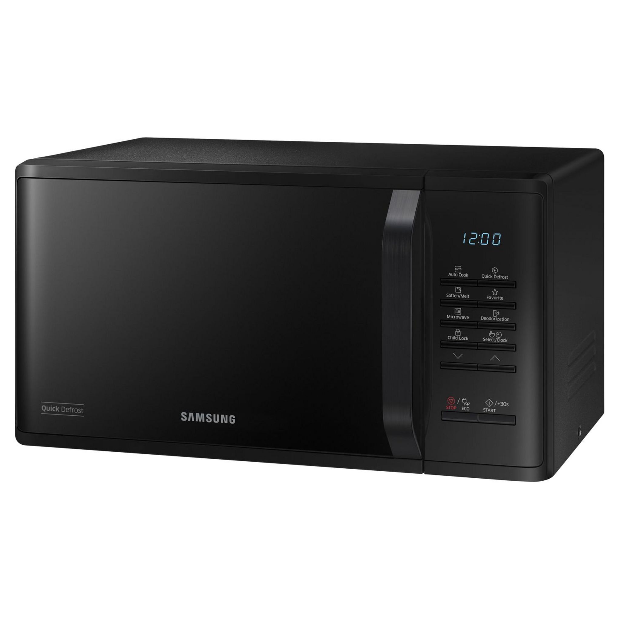 Voir la diapositive 10 : SAMSUNG Micro-ondes monofonction MS23K3513AK - 800 W - Capacité 23 L - Noir