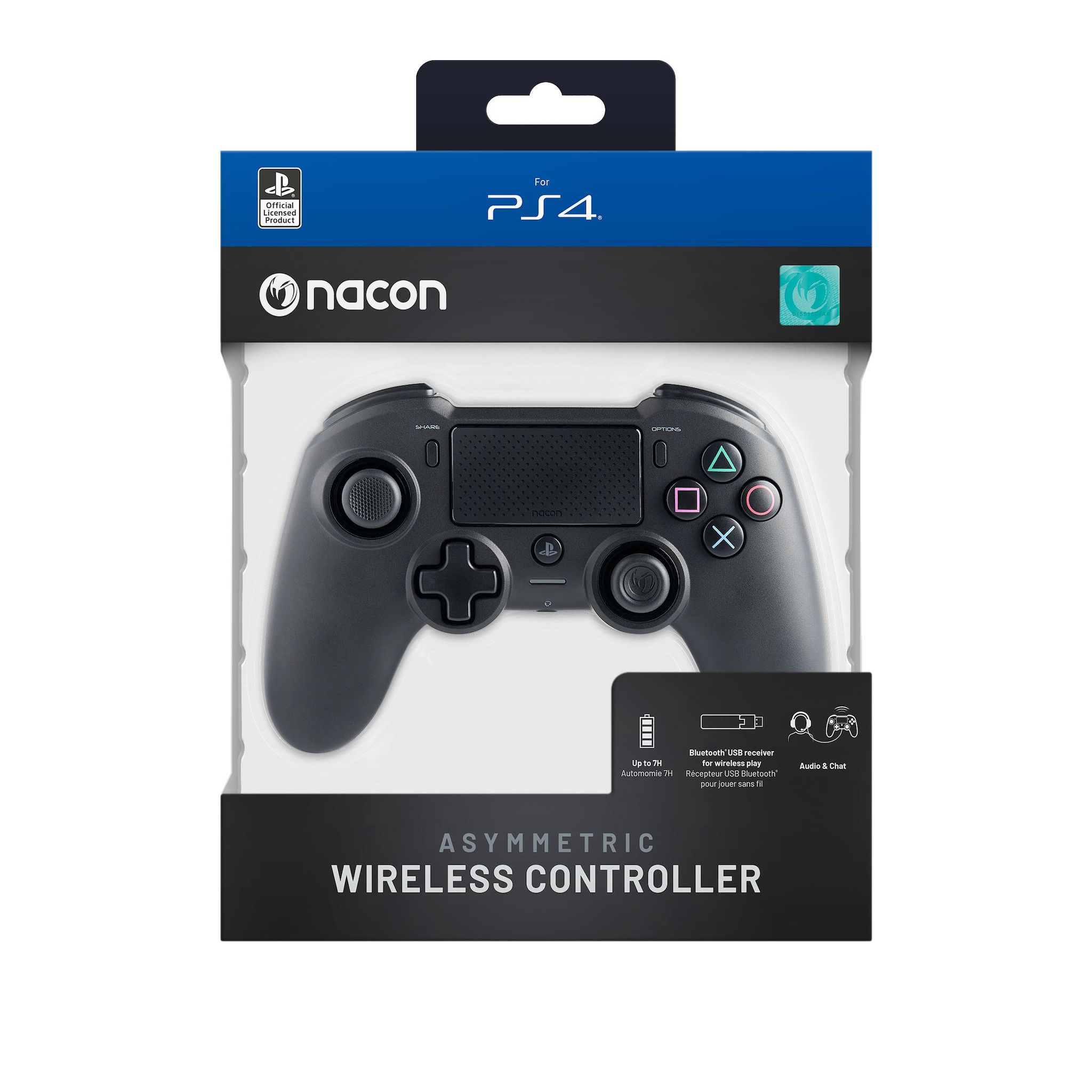 NACON Manette PS4 noir sans fil