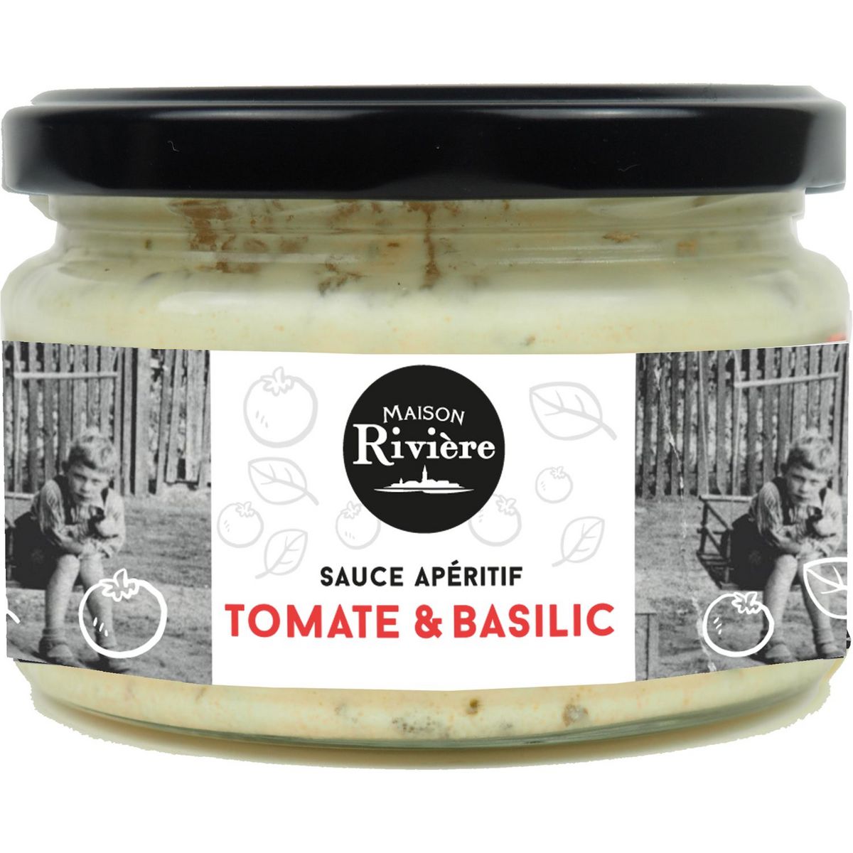 MAISON RIVIERE Sauce apéritif tomate et basilic 200g